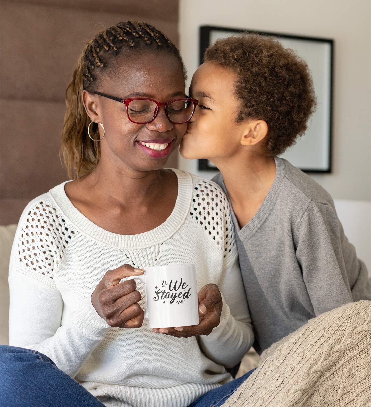 Quarantine Coffee & Tea Mug - 15oz Insulated Ceramic Cup for Hot & Cold Drinks - Perfect for Home Office, Work from Home, and Relaxing with Coffee or Tea