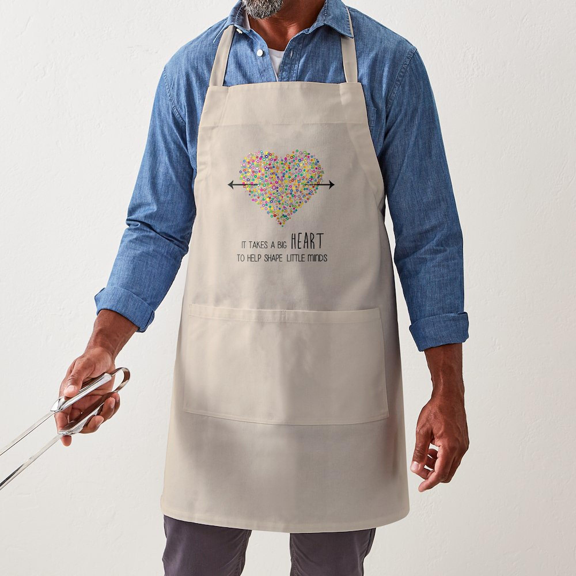Premium Lightweight Kitchen Apron with Pockets - BBQ Grilling & Baking Apron for Cooking, Hosting & Outdoor Entertaining