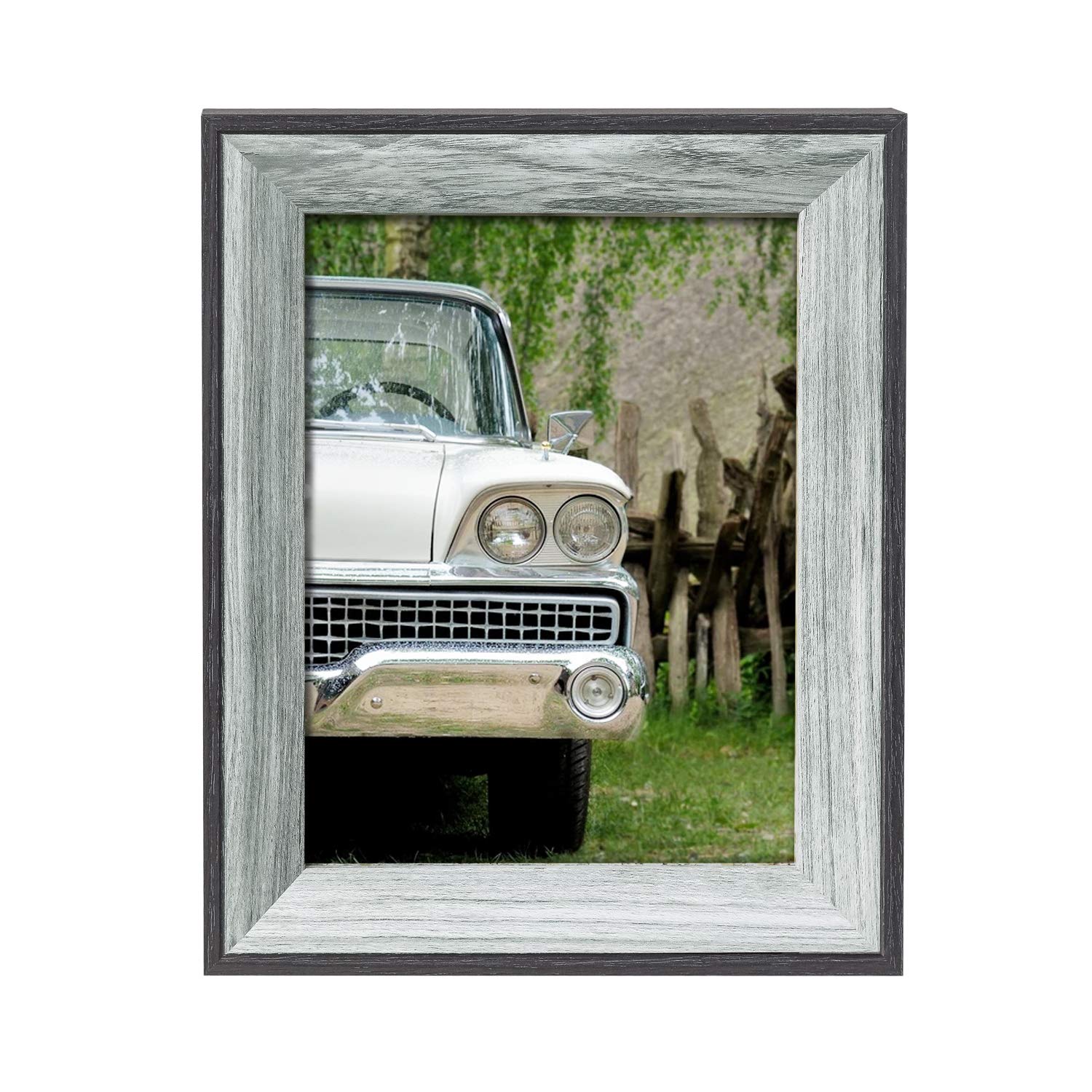 Asense 6x8 Inch Wood Picture Frames - Decorative Tabletop & Wall Mount Photo Frames for Home, Office, and Gift Display - Perfect for Family Photos, Artwork, and Wedding Pictures
