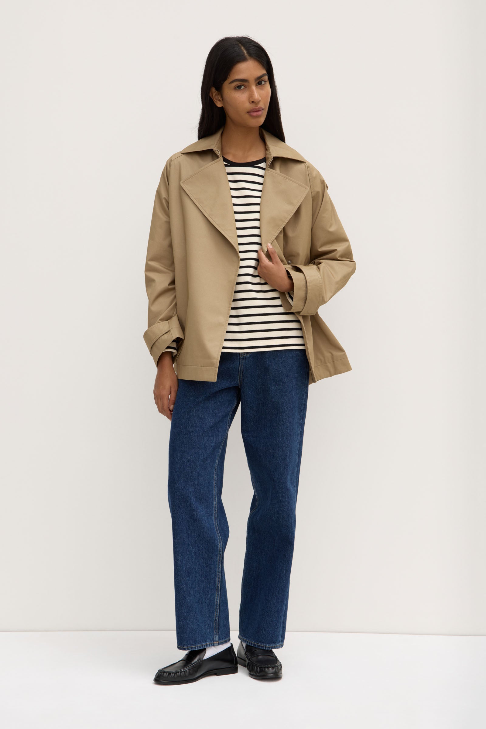 Arden Short Mac Jacket - Women's Lightweight Water-Resistant Trench Coat for Spring & Fall | Perfect for Work, Travel & Casual Outfits