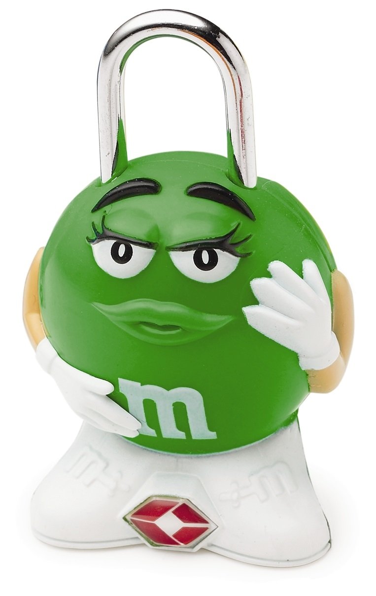 Samsonite M&M Luggage Lock - TSA Approved Travel Lock for Suitcases, Backpacks & Bags - Secure Green Combination Lock for Airports & Hotels