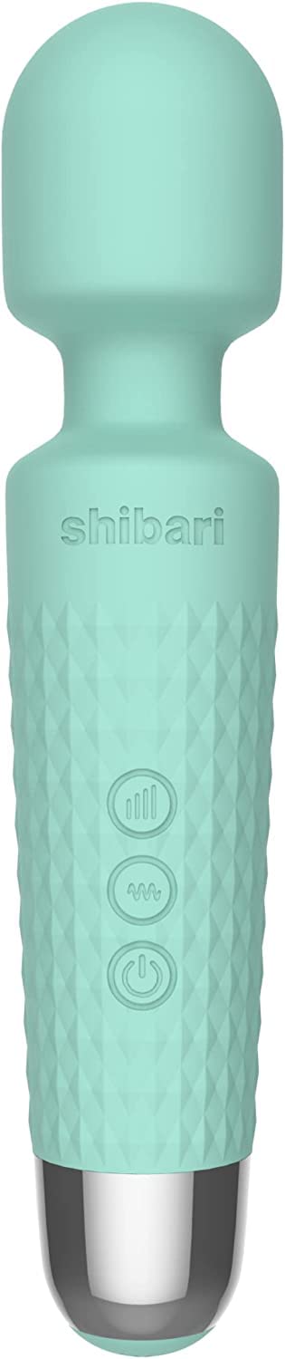 Shibari Mini Halo Vibrator - Powerful Cordless & Waterproof Wand Massager for Women | Ultra Quiet Clitoral Stimulation | Rechargeable Adult Sex Toy | Perfect for Solo Play, Couples & Sensual Massage (Mint Green)