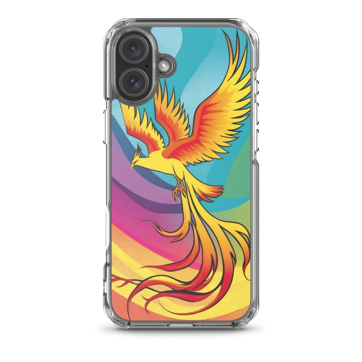 Rising Phoenix - MagSafe® Compatible Clear iPhone Case | Ultra Slim Protective Cover for iPhone 12/13/14/15 | Perfect for Everyday Use & Wireless Charging