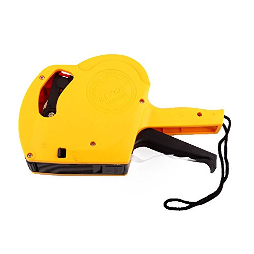 Gracetop MX5500 8-Digit Commercial Labeling Gun with 1 Roll of Labels & 1 Ink Refill (Yellow) - Perfect for Retail Price Tagging, Inventory Management & Warehouse Organization