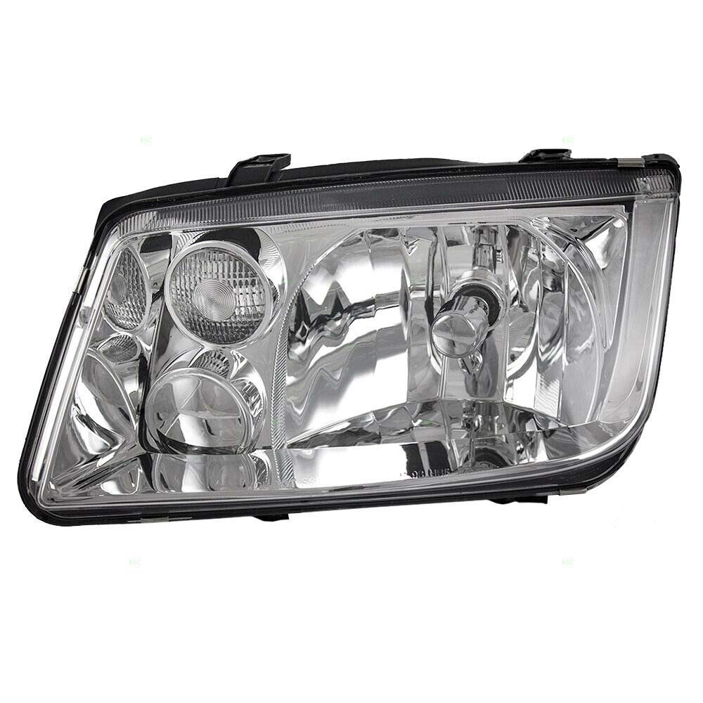 Replacement Headlight Housing Assembly for 1999-2002 Volkswagen Jetta MK4 - Compatible with Left/Right Side - Durable Polycarbonate Lens - Perfect for Night Driving & Foggy Conditions