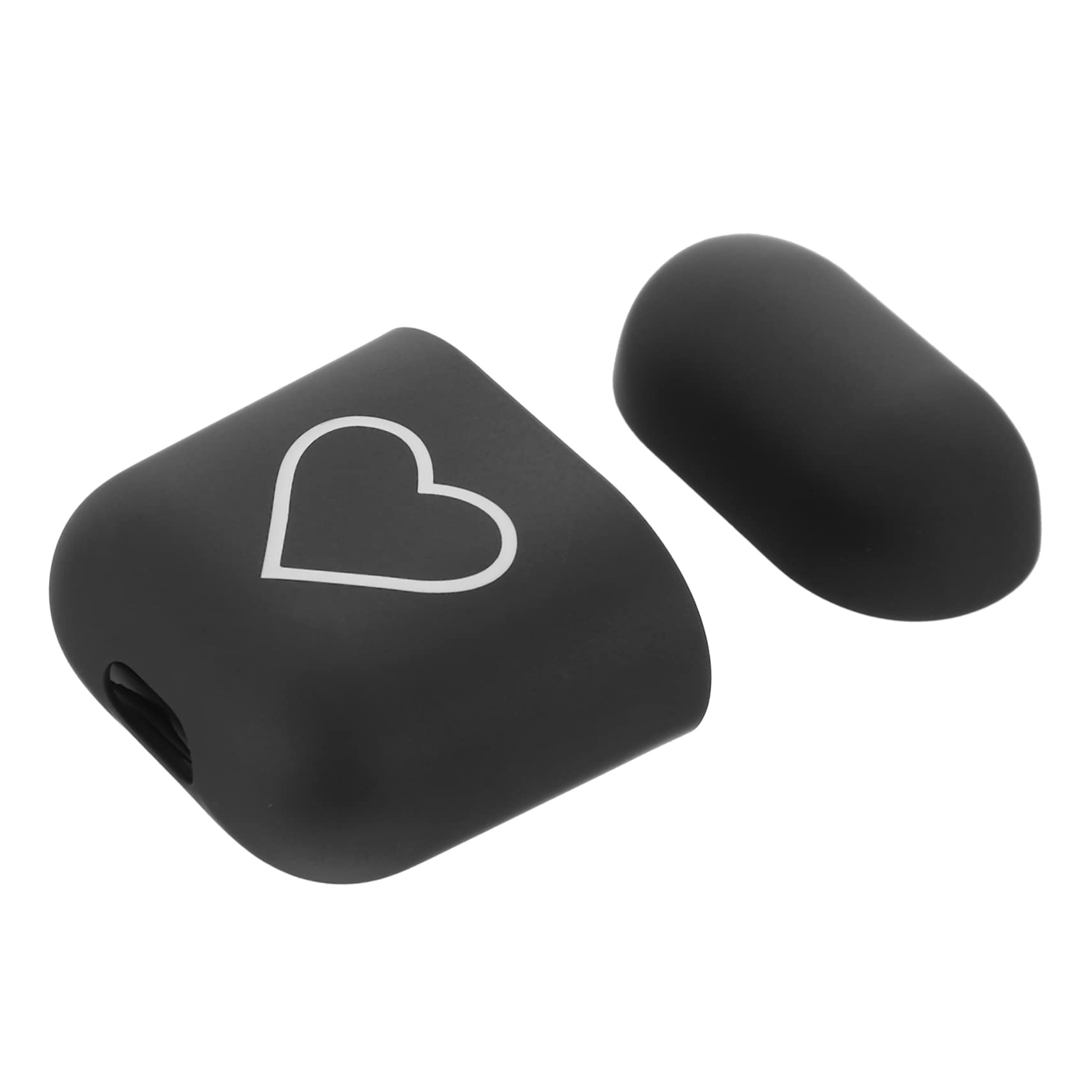 Heart Pattern TPU Protective Case for Earbuds - Scratch Resistant, Fashionable Design - Perfect for Travel, Gym & Daily Use