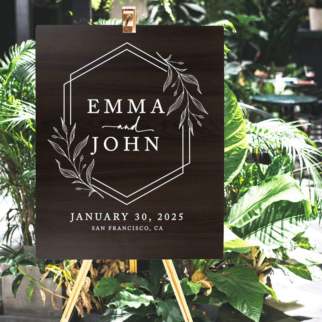 Custom Rustic Wedding Welcome Sign - 16