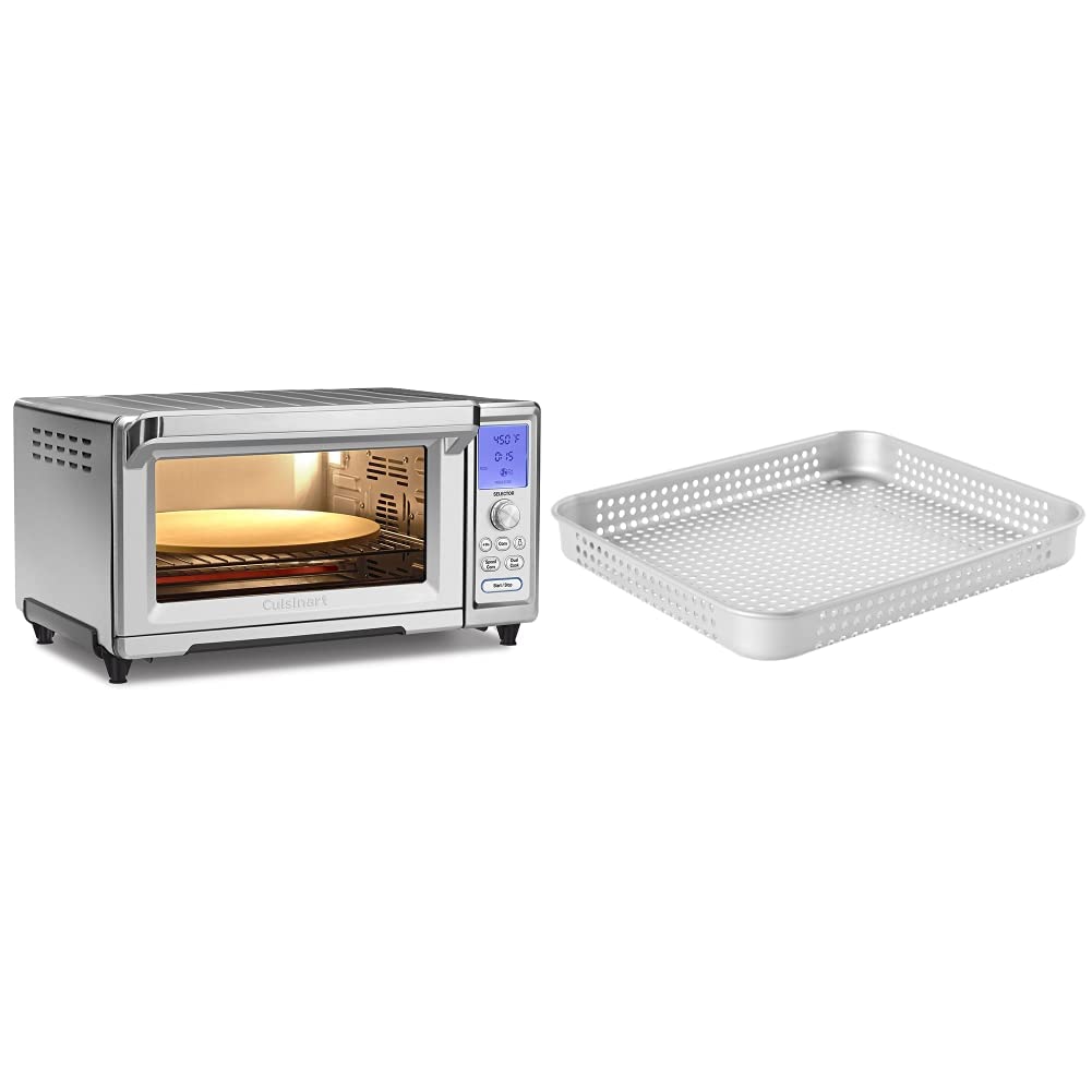 Cuisinart TOB-260N1 Convection Toaster Oven with Air Fryer Basket - Countertop 6-Slice Toaster Oven for Baking, Broiling, Roasting & Air Frying - Perfect for Small Kitchens, Dorms & RV Cooking