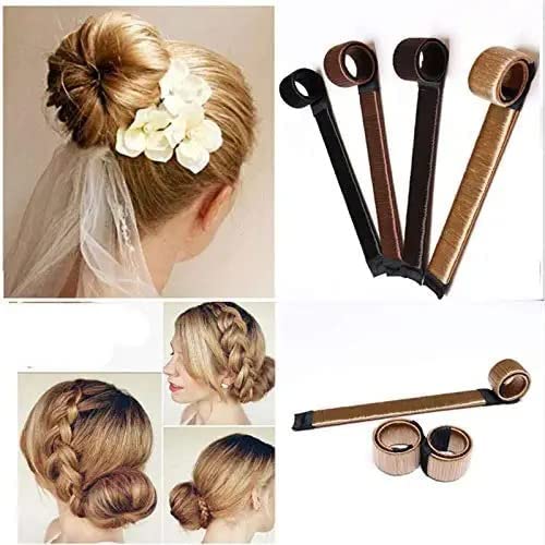French Twist Bun Maker & Ponytail Holder - 2 Pack Hair Styling Tool for Women & Girls | Easy Updo & Ponytail Accessories for Everyday, Work & Special Occasions