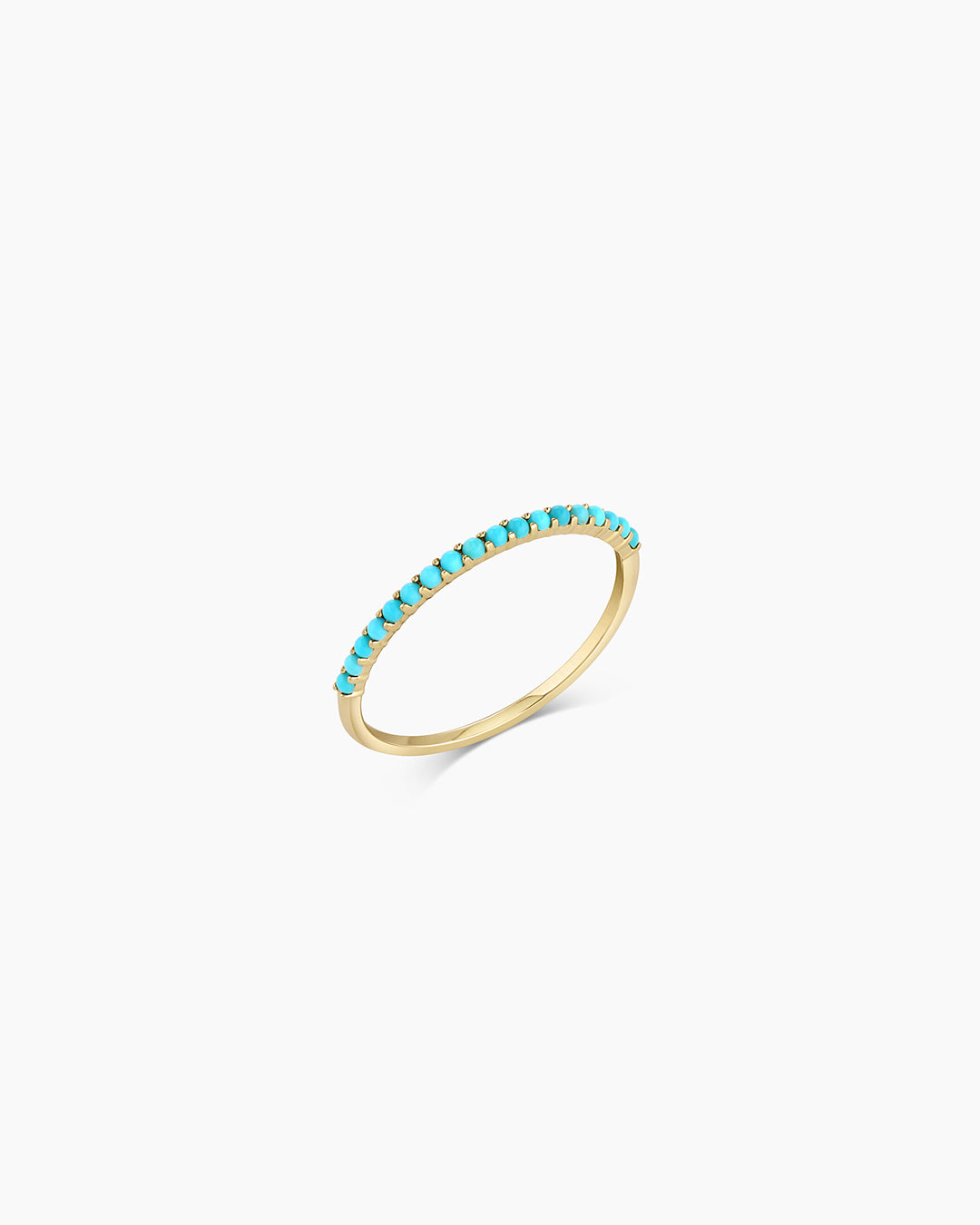 Turquoise Row Ring for Women - Elegant Stackable Bohemian Jewelry - Perfect for Everyday Wear, Gift Giving & Boho Fashion