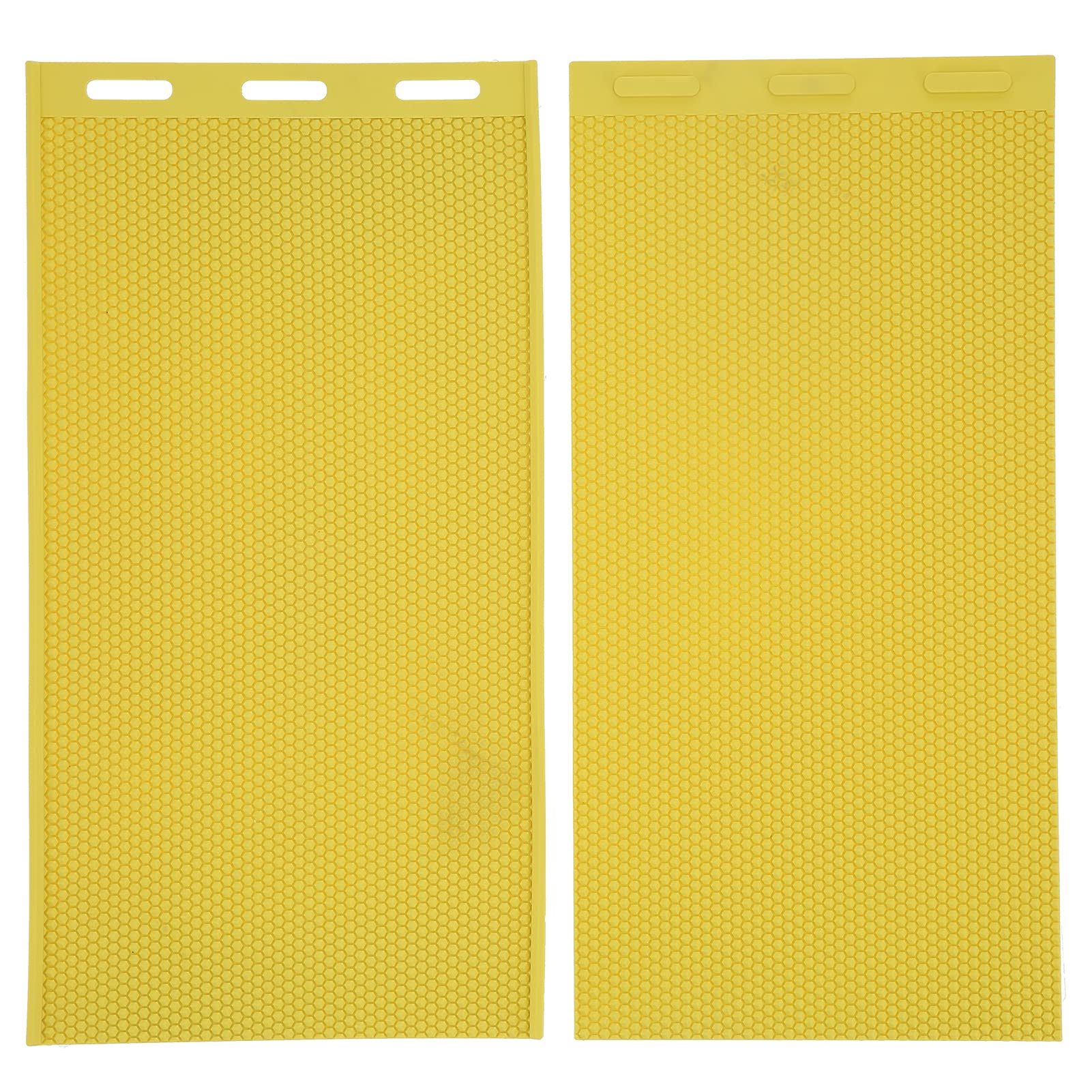 Luqeeg Beeswax Sheets for Candle Making - 2Pcs Silicone Press DIY Embosser Machine with Embossing Tools - Natural Yellow Beekeeping Accessories for Honeycomb Foundation & Candle Crafting