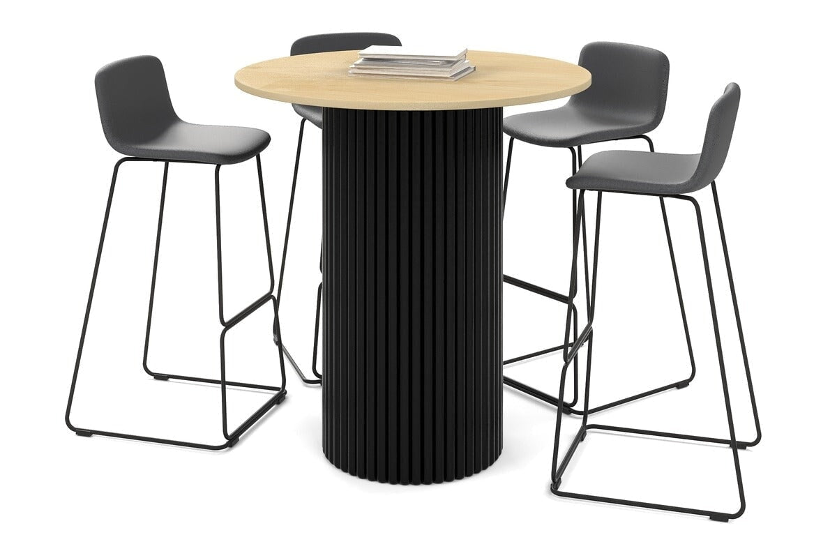 Baobab Circular Base Counter Cafe Table 31.5 Inch - Modern Bistro Dining Table for Coffee Shops, Restaurants & Home Kitchens