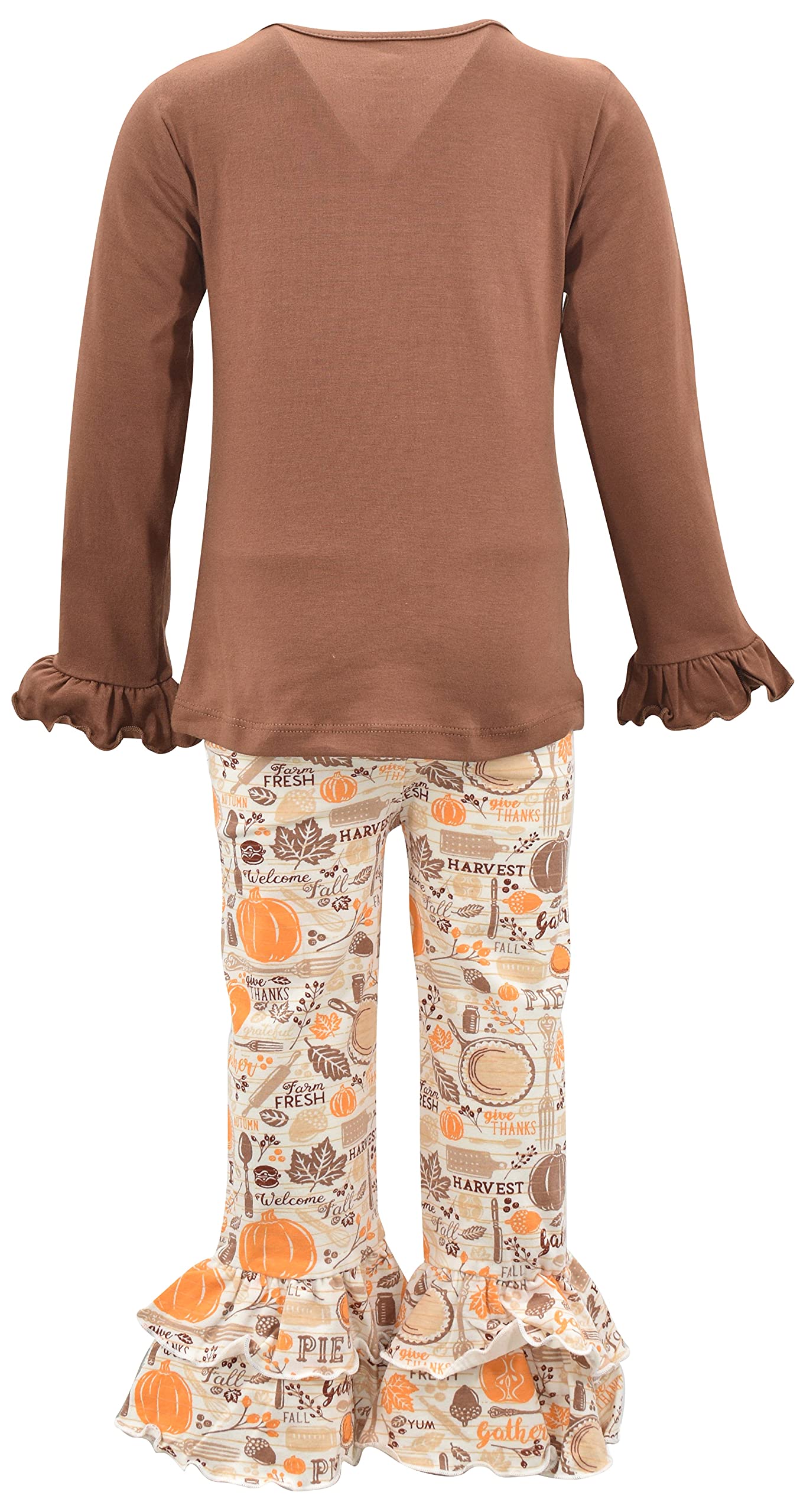 Unique 2-Piece Baby Girl Outfit - Ruffle Leggings & Long Sleeve Shirt Set for Toddlers | Playtime & Photo Shoots