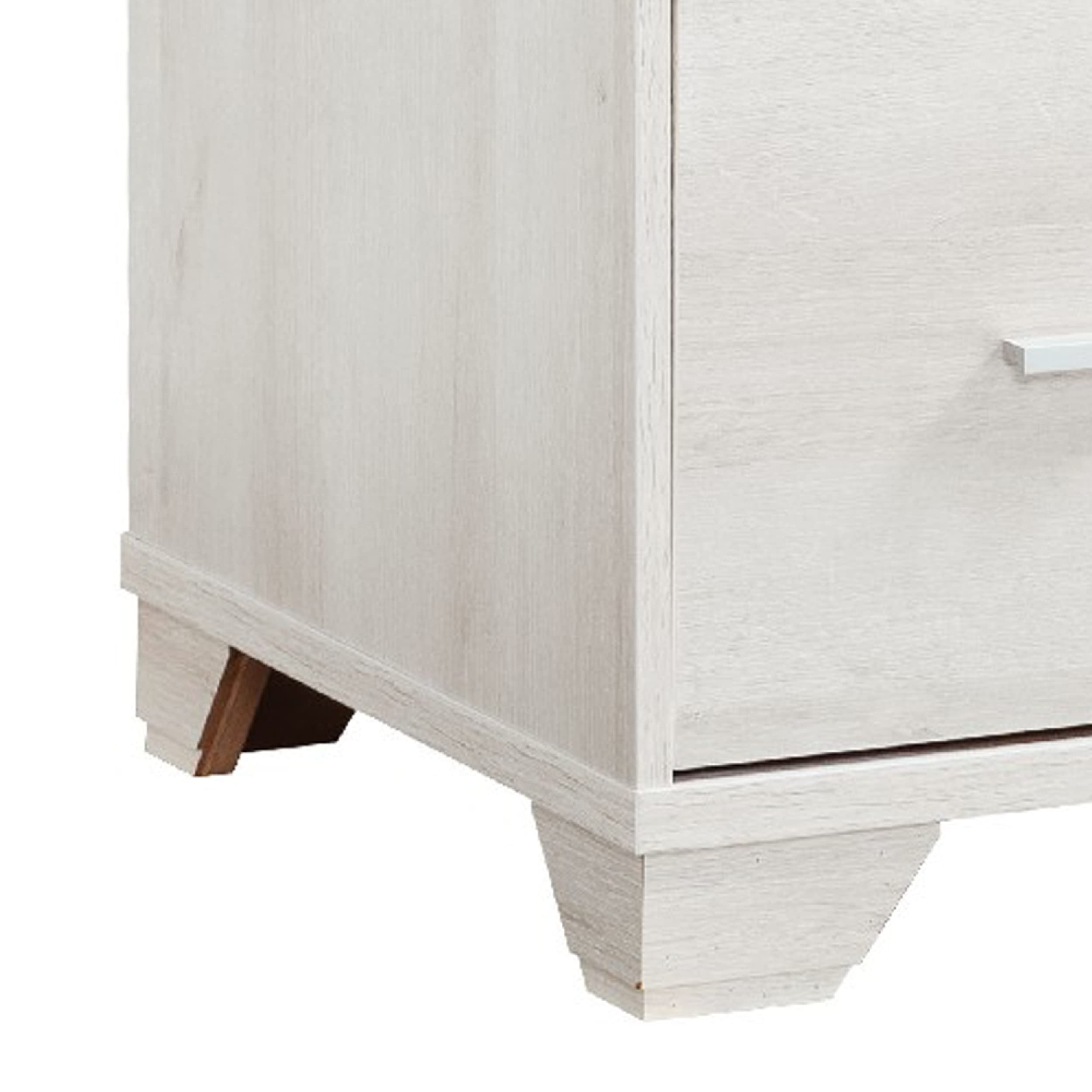 Benjara 31 Inch White File Cabinet with 2 Drawers - Printer Stand Table for Home Office, Study Room & Workspace Organization
