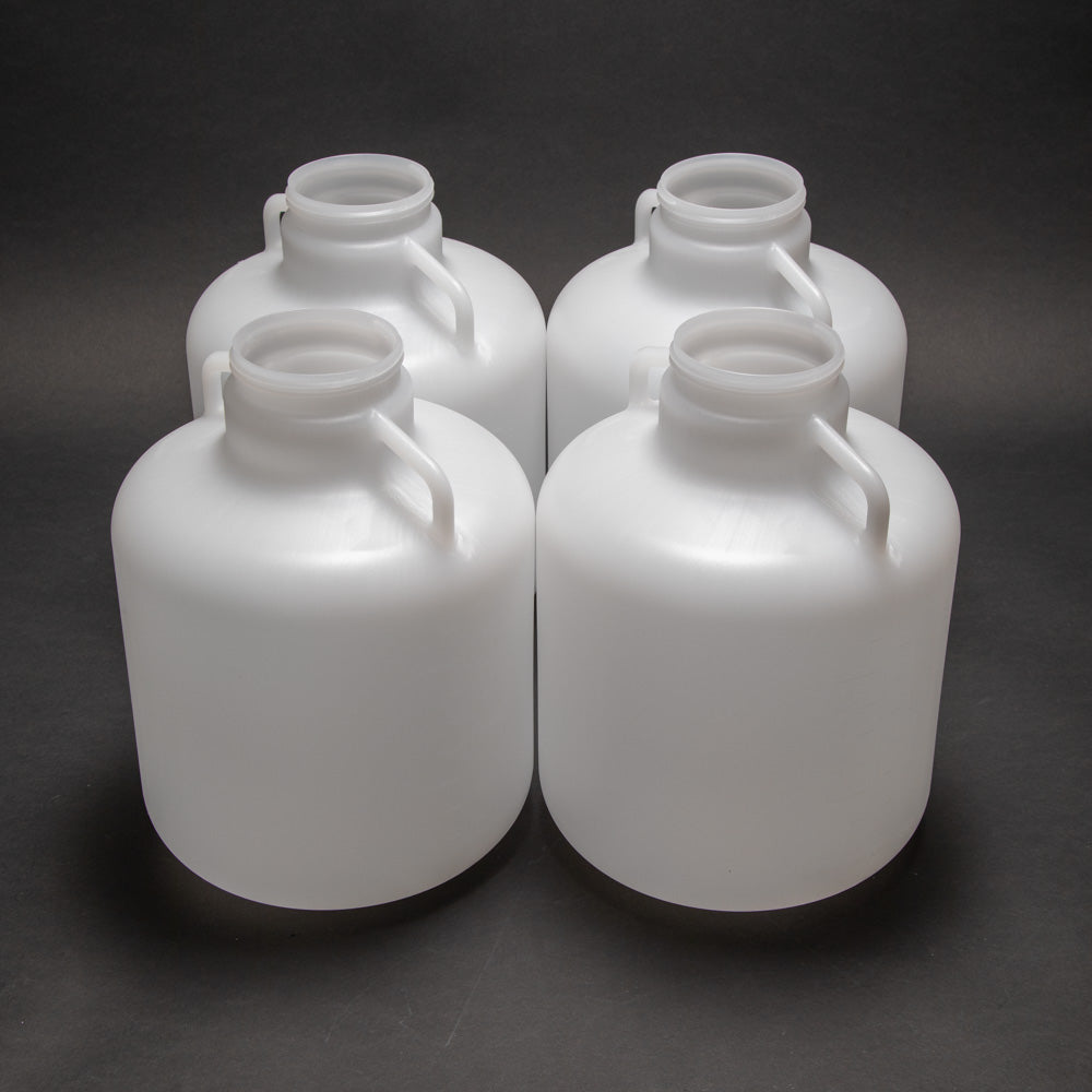 4700/5800 Refrigerated Sampler Bottle Kit - 4 Pack 2.5 Gallon Polyethylene Bottles for Water Testing & Environmental Sampling