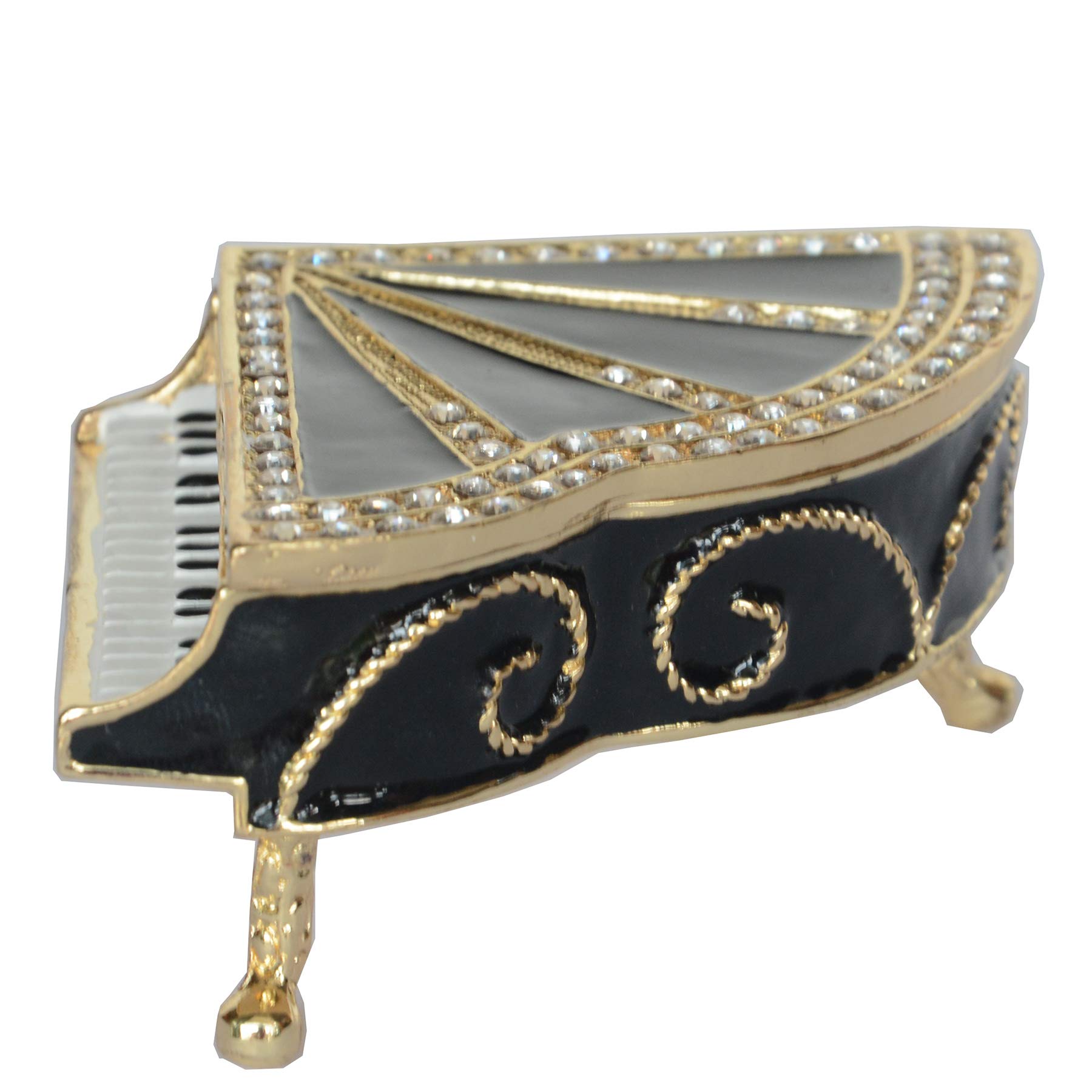 Bejeweled Piano Jewelry Box - Elegant Gift for Music Lovers