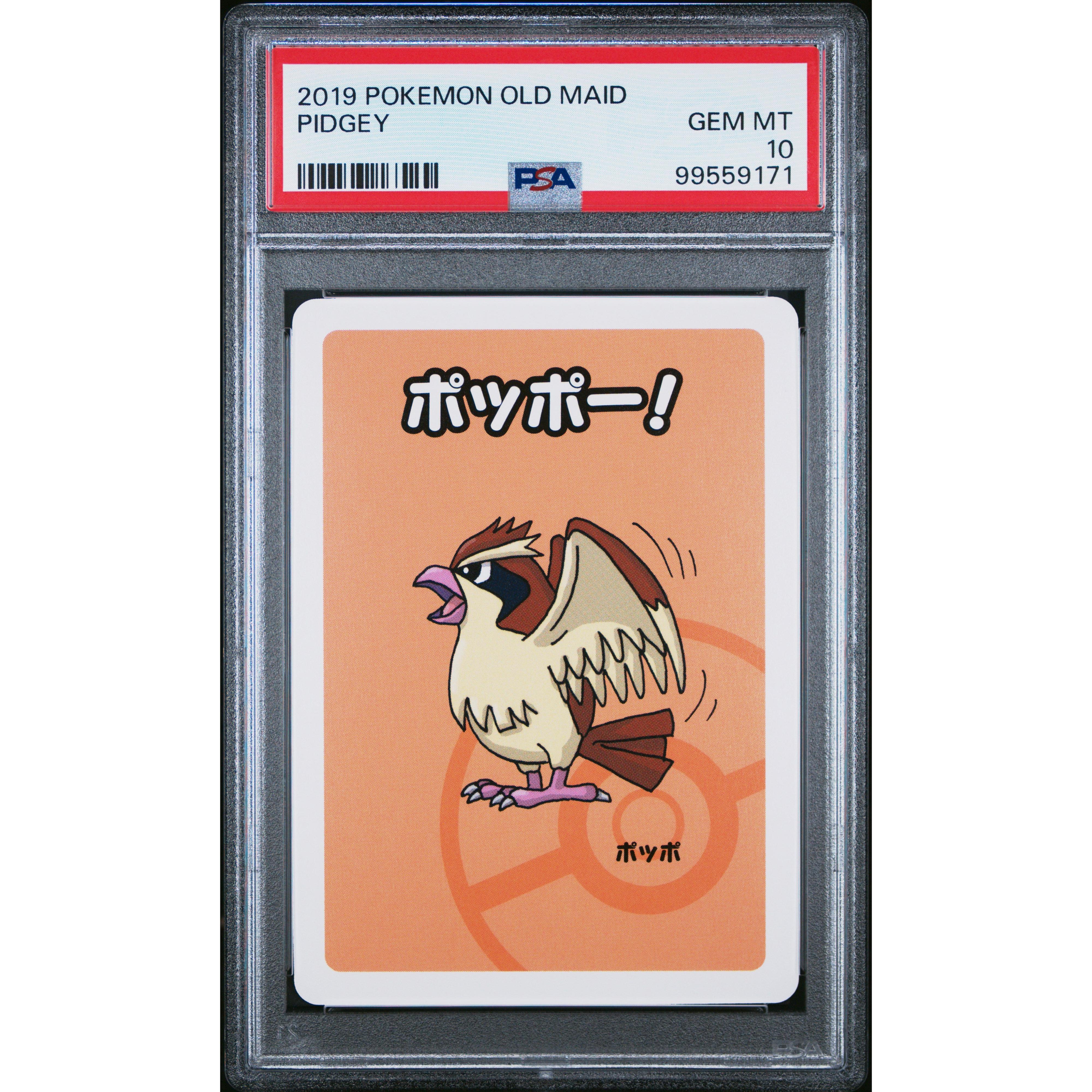 2019 Pokemon Japanese Old Maid Pidgey Trading Card PSA 10 Gem Mint - Perfect for Collectors, Gaming & Investment