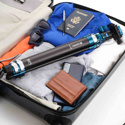 Benro TCBC13N00P MiniBird 3-Section Carbon Fiber Tripod with N00P Ball Head - Compact & Lightweight Travel Tripod for DSLR Cameras, Perfect for Photography, Hiking, and Outdoor Adventures