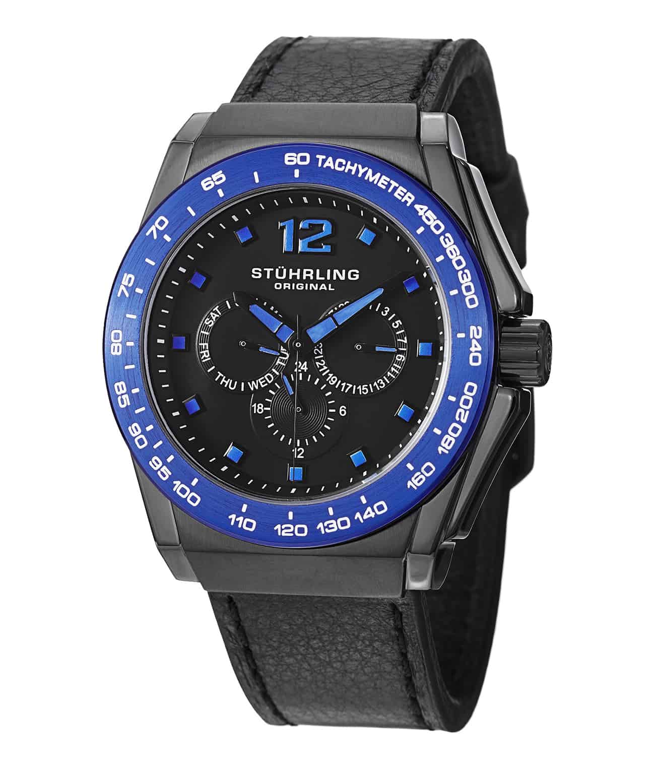 Black Dial / Black PVD Case / Black Leather Strap Black PVD Tang Buckle 2
