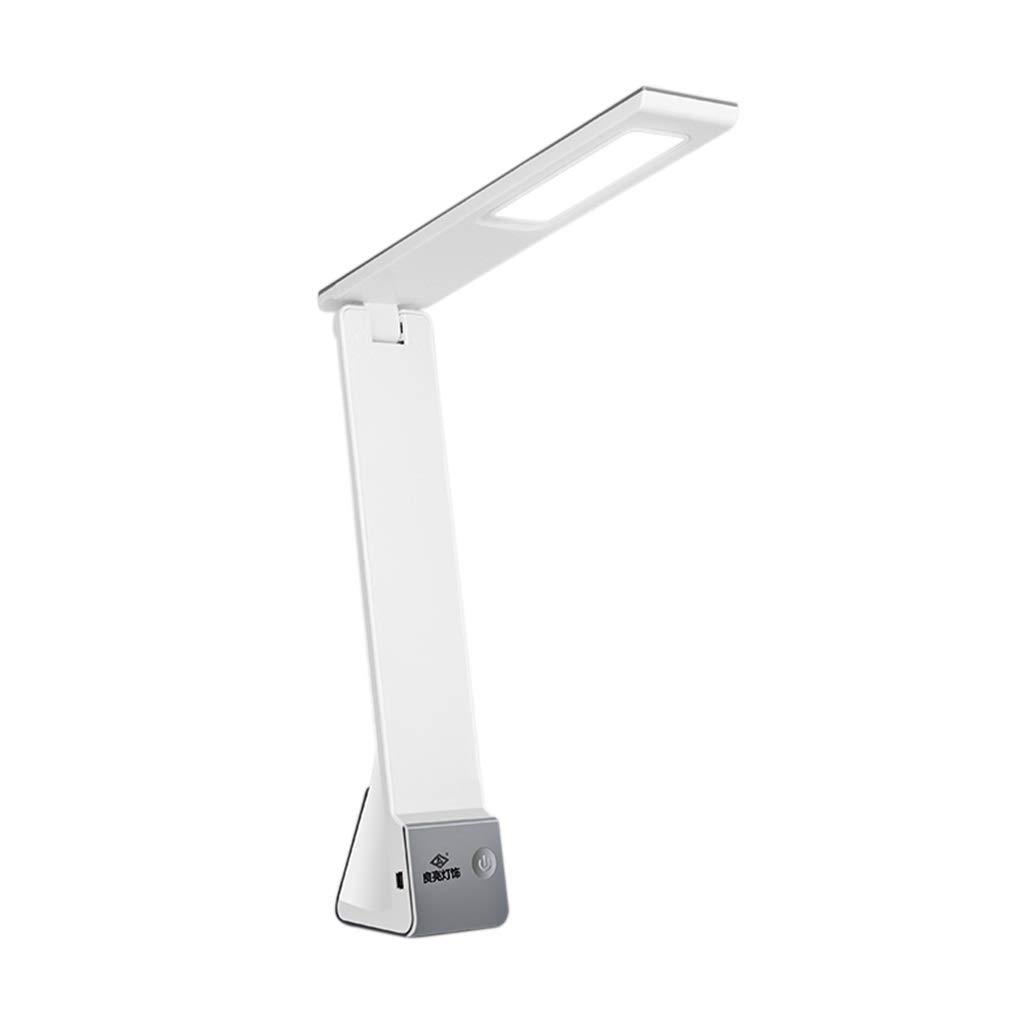 Rechargeable LED Desk Lamp with Eye Protection - Portable USB Folding Table Lamp for Students, Dorm Room, Bedroom & Nightstand | Perfect for Studying, Reading & Bedside Lighting