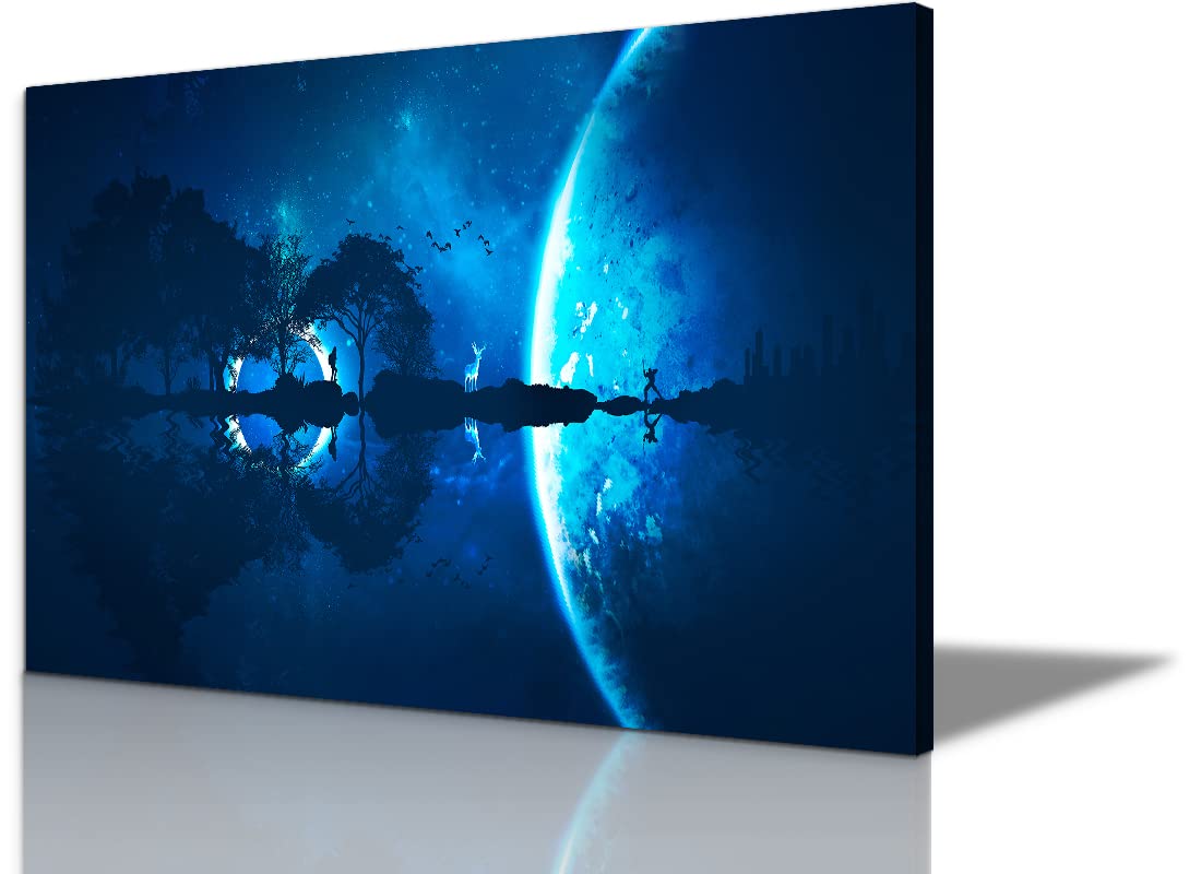 Music Themed Canvas Wall Art - Guitar & Music Poster for Home & Studio Decor - 24''H x 36''W - Perfect for Living Room, Bedroom, Music Studio & Office Wall Decor