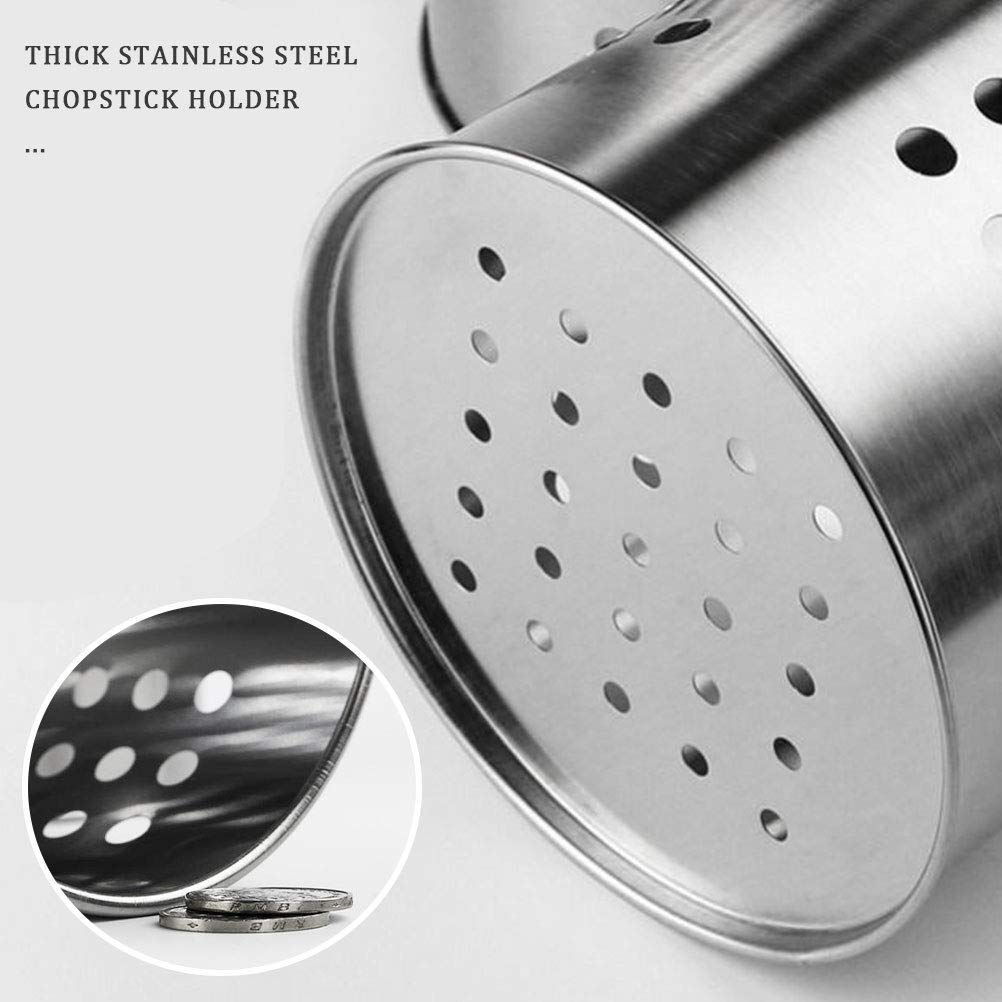 2-Pack Stainless Steel Kitchen Utensil Holder - Drawer & Countertop Organizer for Cooking Tools