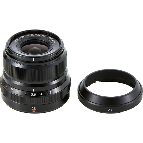 Fujifilm XF 23mm f/2 R WR Lens (Black) - Compact Weather-Resistant Prime Lens for Street & Travel Photography | Perfect for Fujifilm X-Mount Cameras