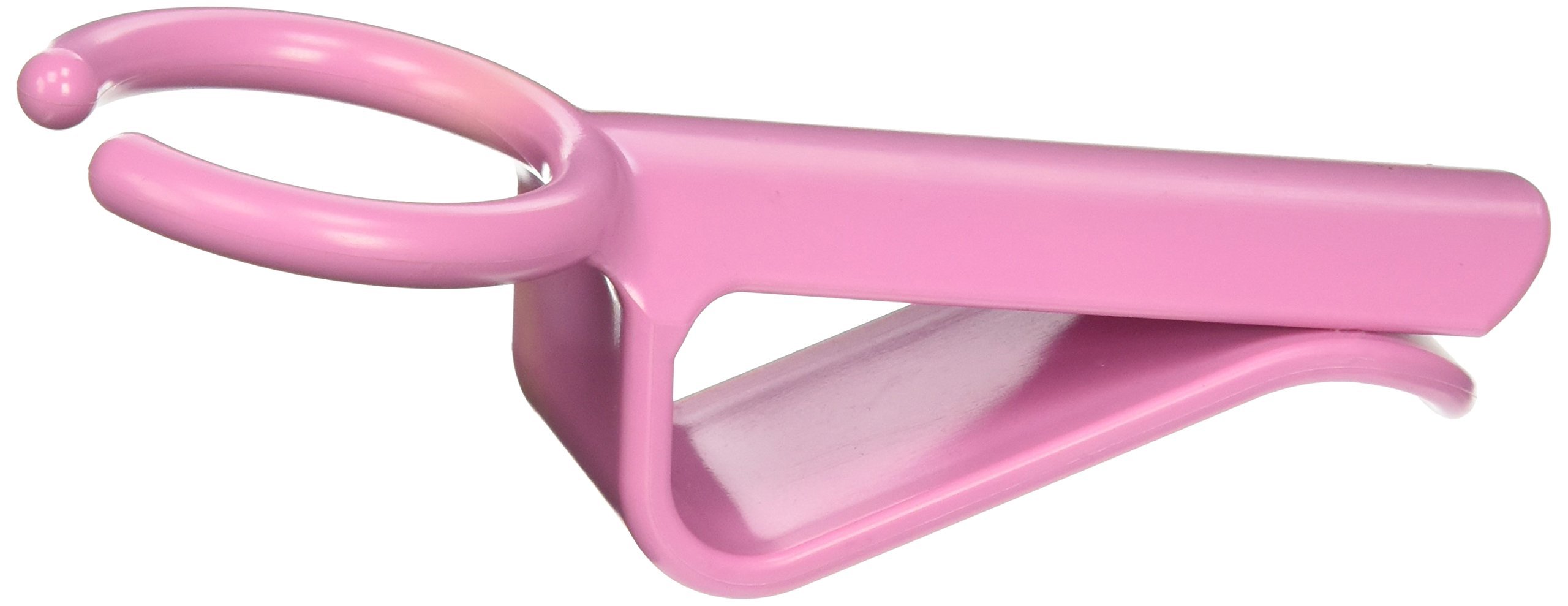 The Wine Hook - Clip-On Glass Holder for Wine Bottles, Pink - Perfect for Parties, Picnics & Outdoor Dining