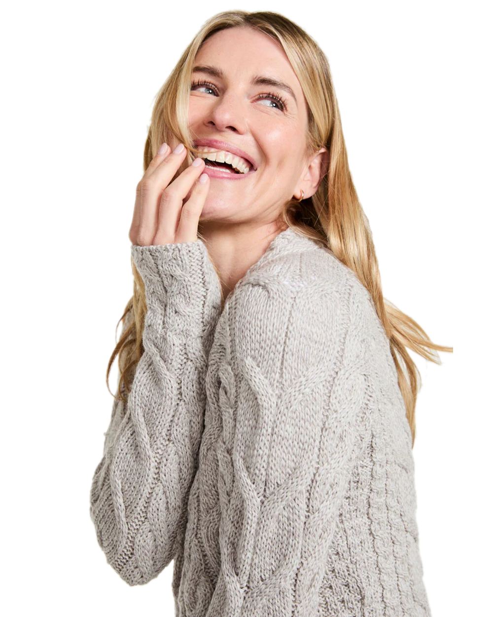 Aran Women's Listowel Cable Knit Sweater - Cozy Irish Wool Pullover for Fall & Winter Fashion | Perfect for Casual Outings & Holiday Gatherings