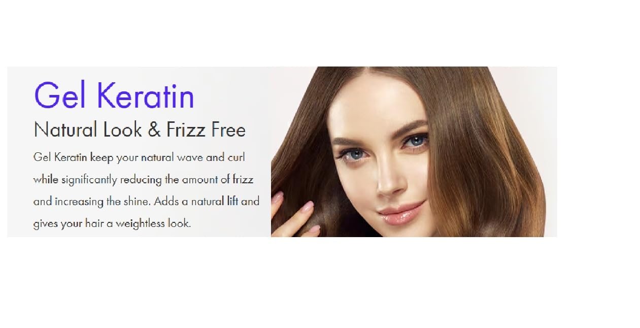 Brazilian Keratin Hair Treatment Gel with Collagen & Argan Oil for Blonde & Thin Hair - 32oz (948ml) | Long-Lasting Smoothing & Shine Formula (Up to 4 Months) | Perfect for Damaged Hair Repair & Daily Styling