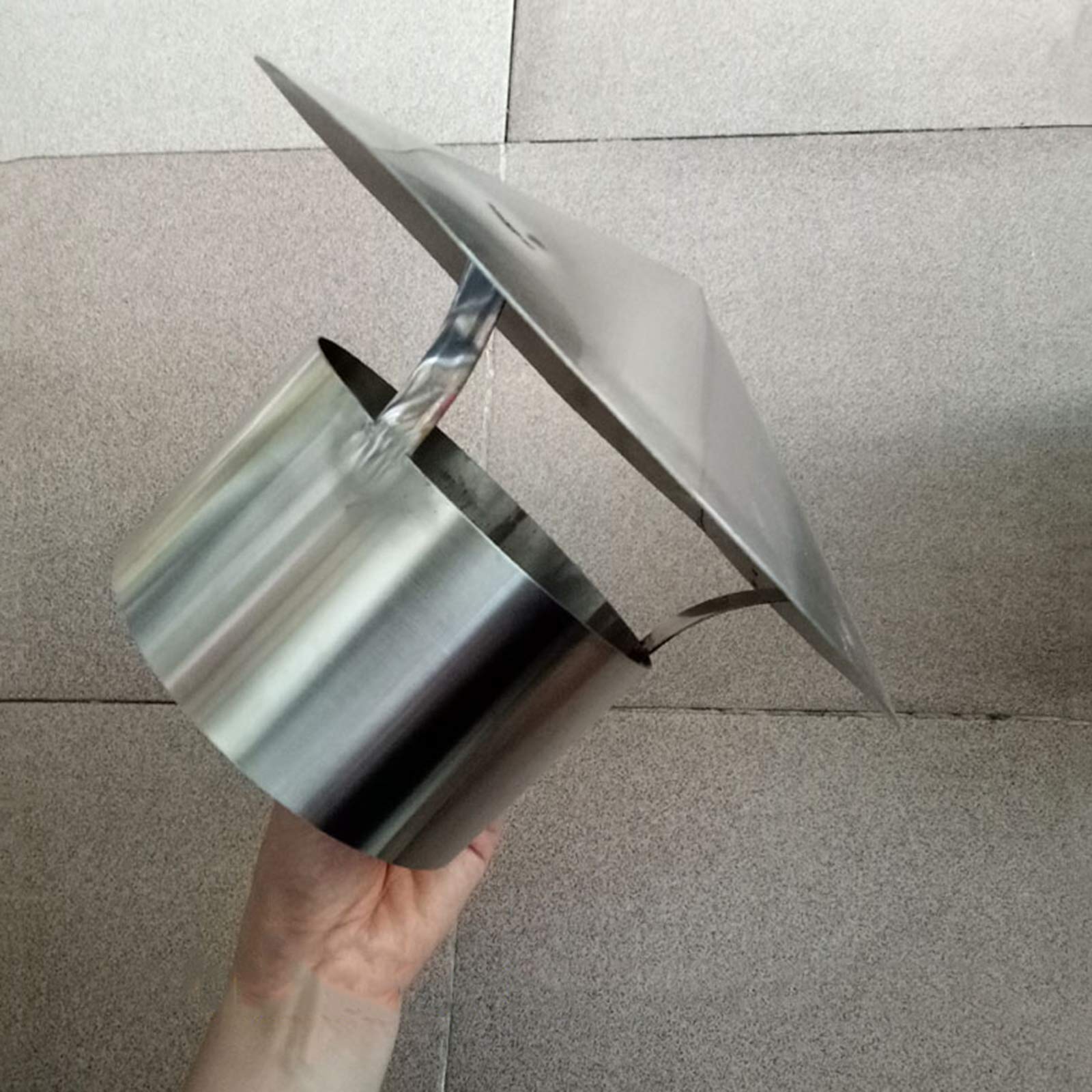 Stainless Steel Chimney Cowl Cap - 250mm Waterproof Round Air Vent Cover for Roof Flue Pipe, Rain Protector for Heating Stove Exhaust - Perfect for Fireplace, Wood Stove & Outdoor Chimney Protection