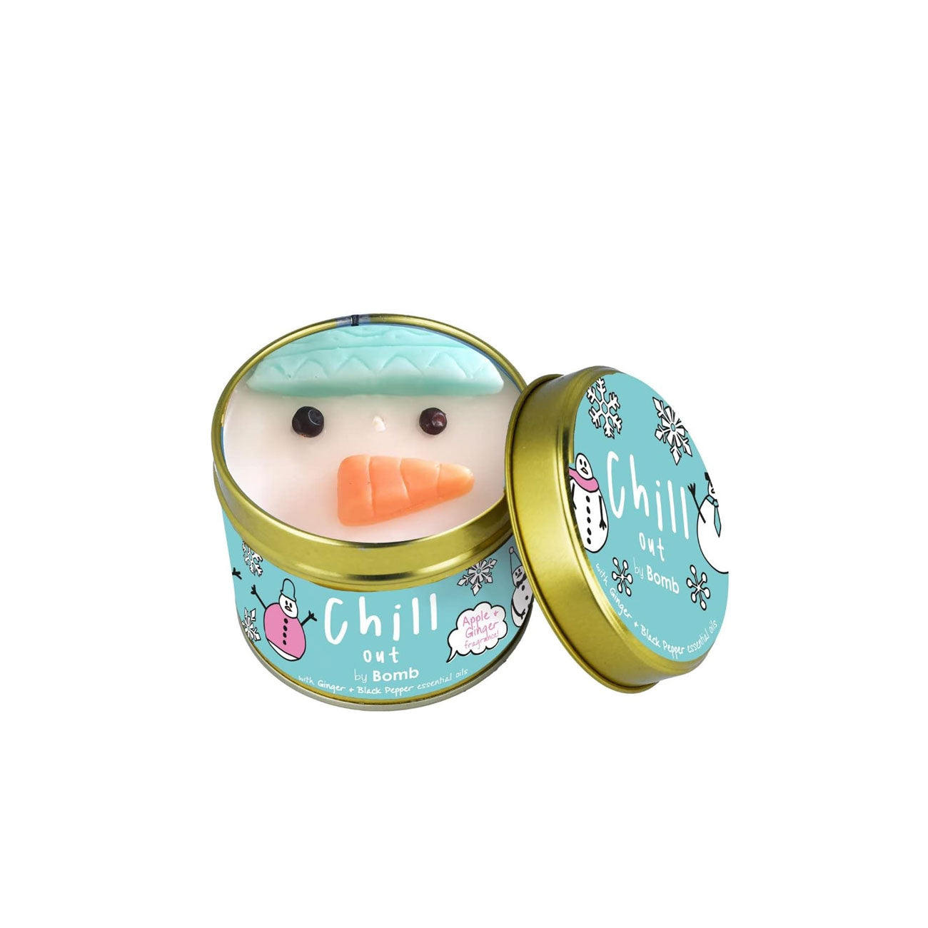 Chill Out Scent Stories Tin Candle - Aromatherapy Soy Wax Candle for Relaxation, Home Decor & Gift - Perfect for Bedroom, Bathroom & Meditation Spaces