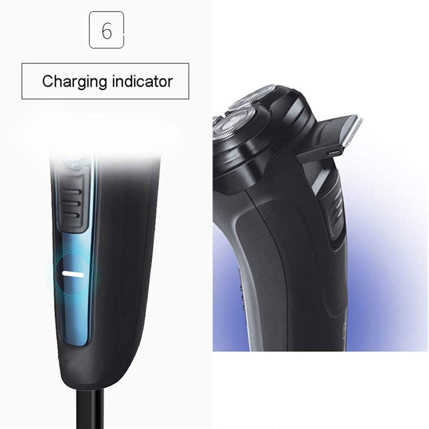Best Electric Razor for Men - Rotary Shaver with Pop-Up Trimmer | Wet & Dry Use, IPX7 Waterproof & USB Rechargeable | Perfect for Travel, Gym & Daily Grooming