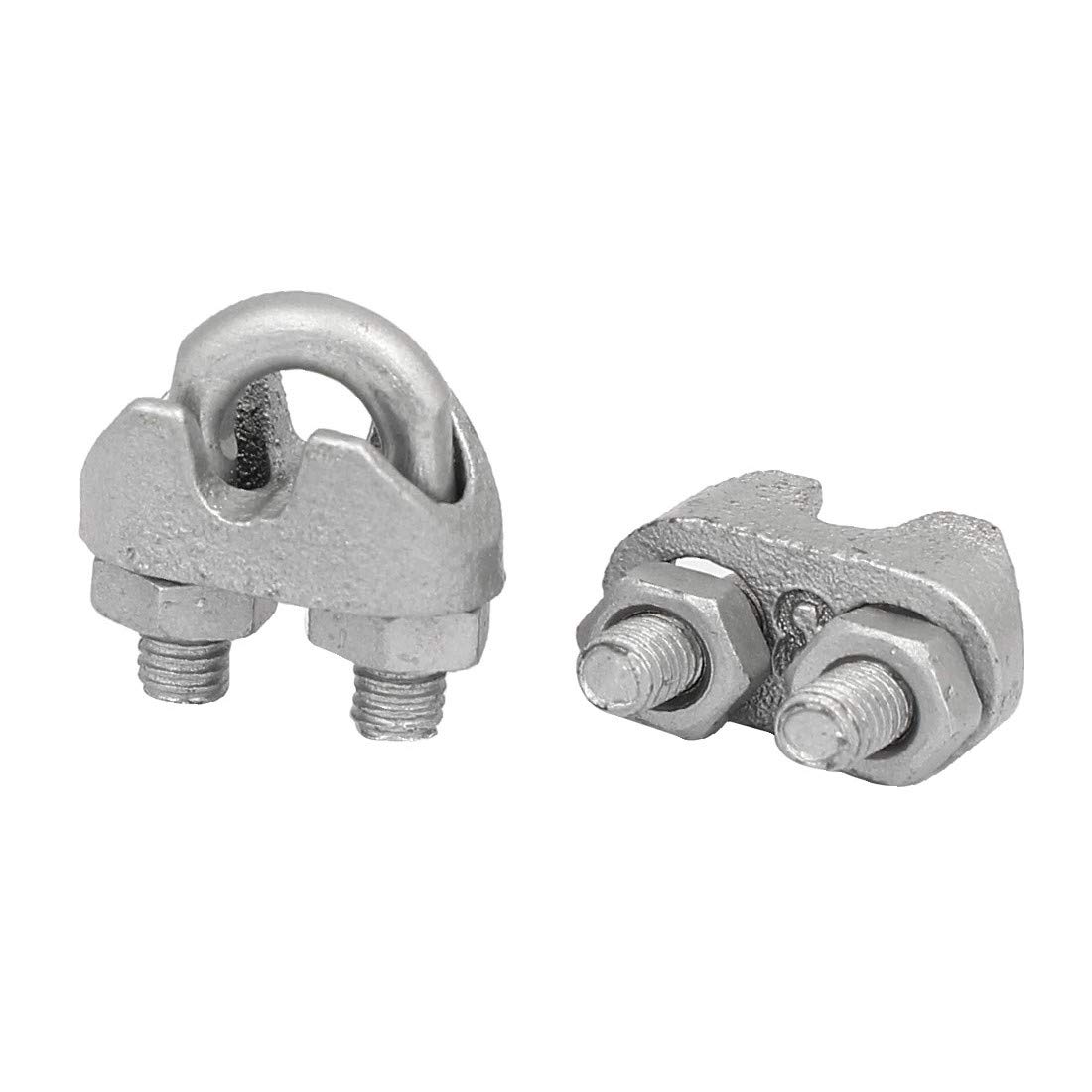 Premium M3 Metal Wire Cable Rope Clips - 20pcs Silver Gray Saddle Clamps & Fasteners for Secure Cable Management | DIY Projects, Home Organization, Automotive Wiring