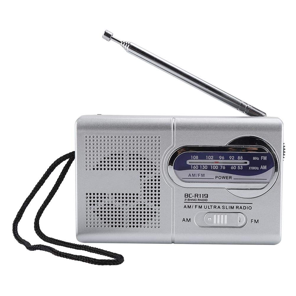 Wendry Multi-Function AM/FM Pocket Radio - Compact Portable Mini Radio with Telescopic Antenna & Speaker | Perfect for Travel, Camping, Emergency & Outdoor Activities