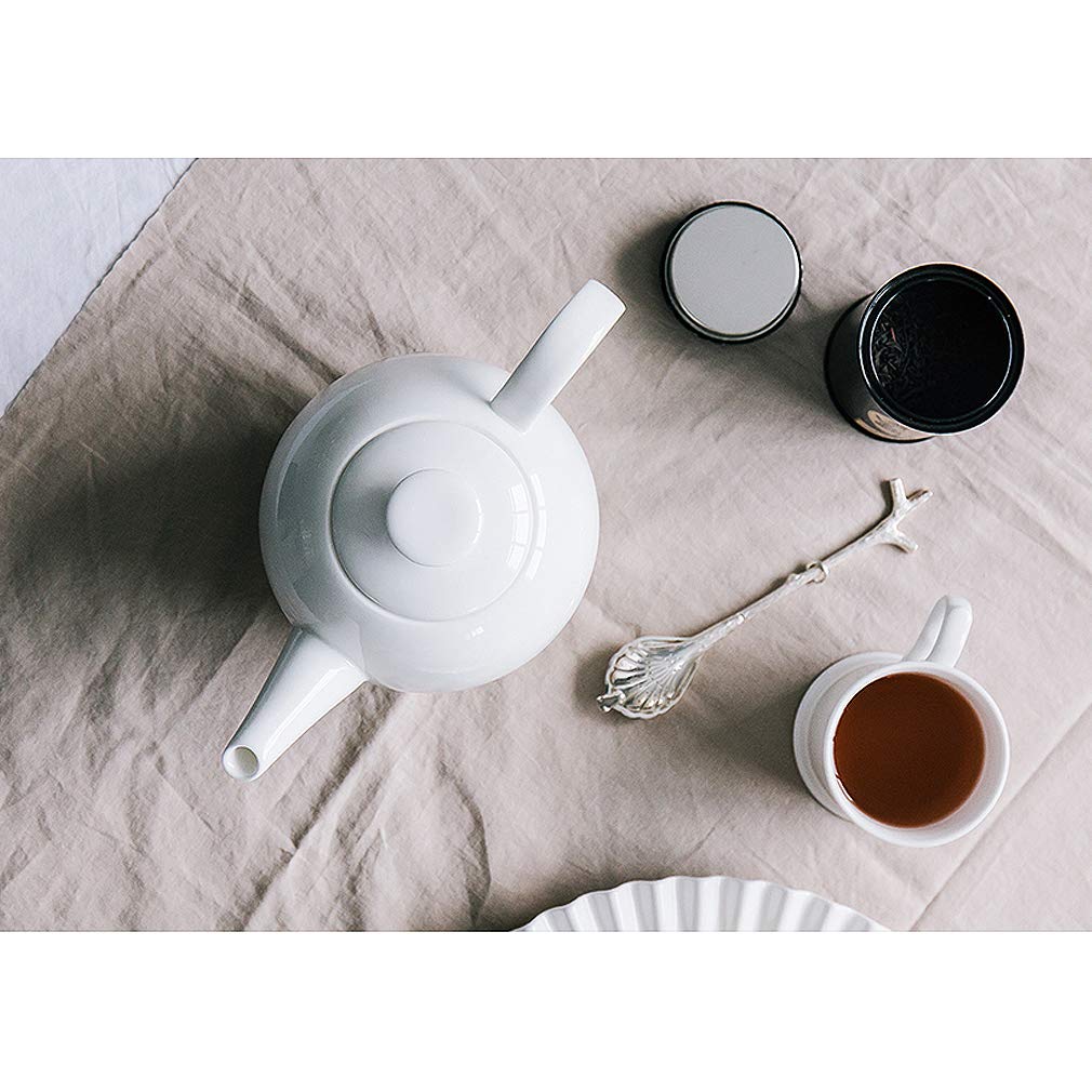 Premium Hankook Korean Fine Bone China Whitebloom Origin Teapot & Dinnerware Set - Elegant Dojagi Ceramic for Tea Ceremonies, Dining & Home Decor
