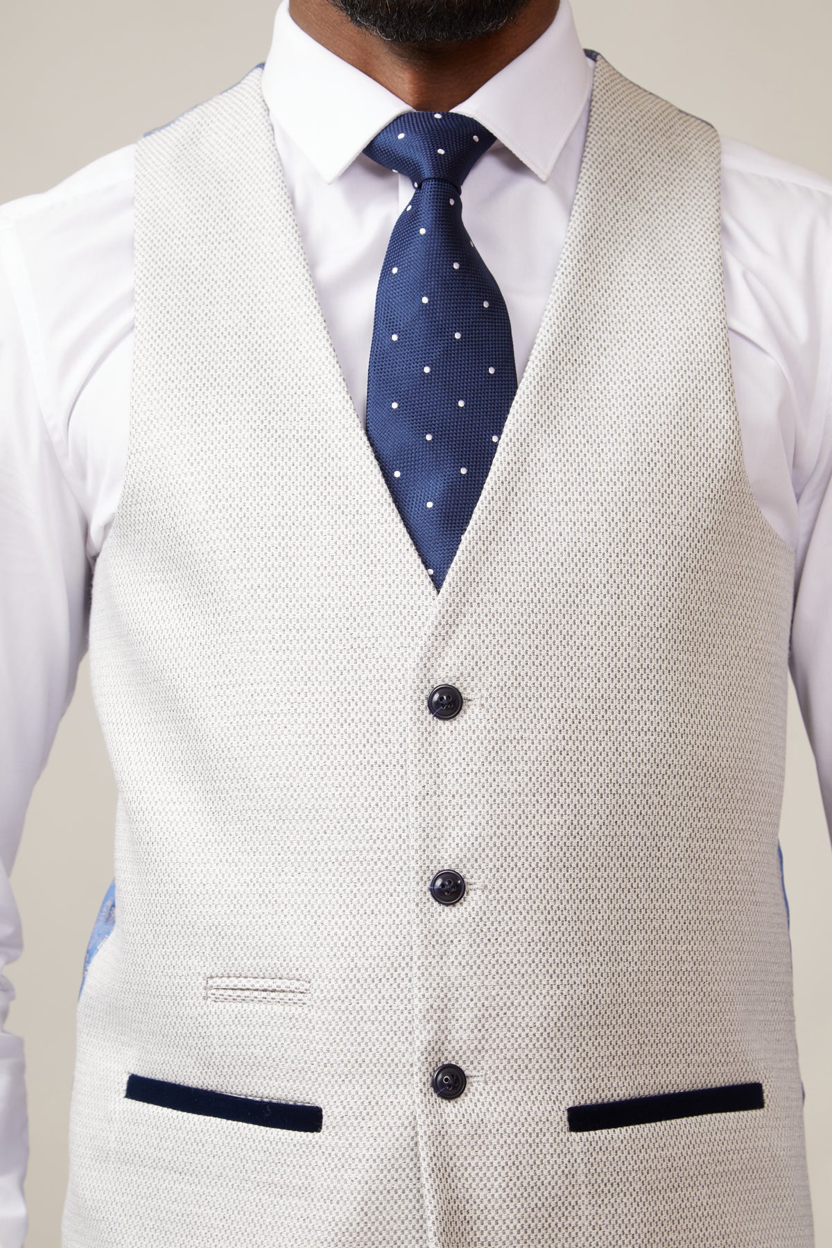 Ronald Stone Single Breasted Waistcoat for Men - Slim Fit Formal Vest for Weddings, Business & Office Wear