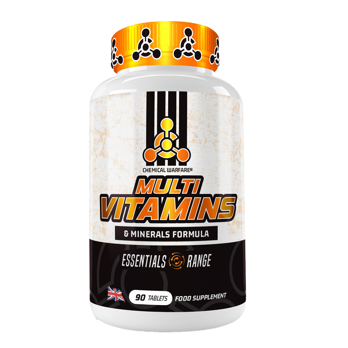 Chemical Warfare Multivitamins 90 Tablets - Premium Supplement for Athletes & Bodybuilders - Boost Energy & Recovery for Intense Workouts