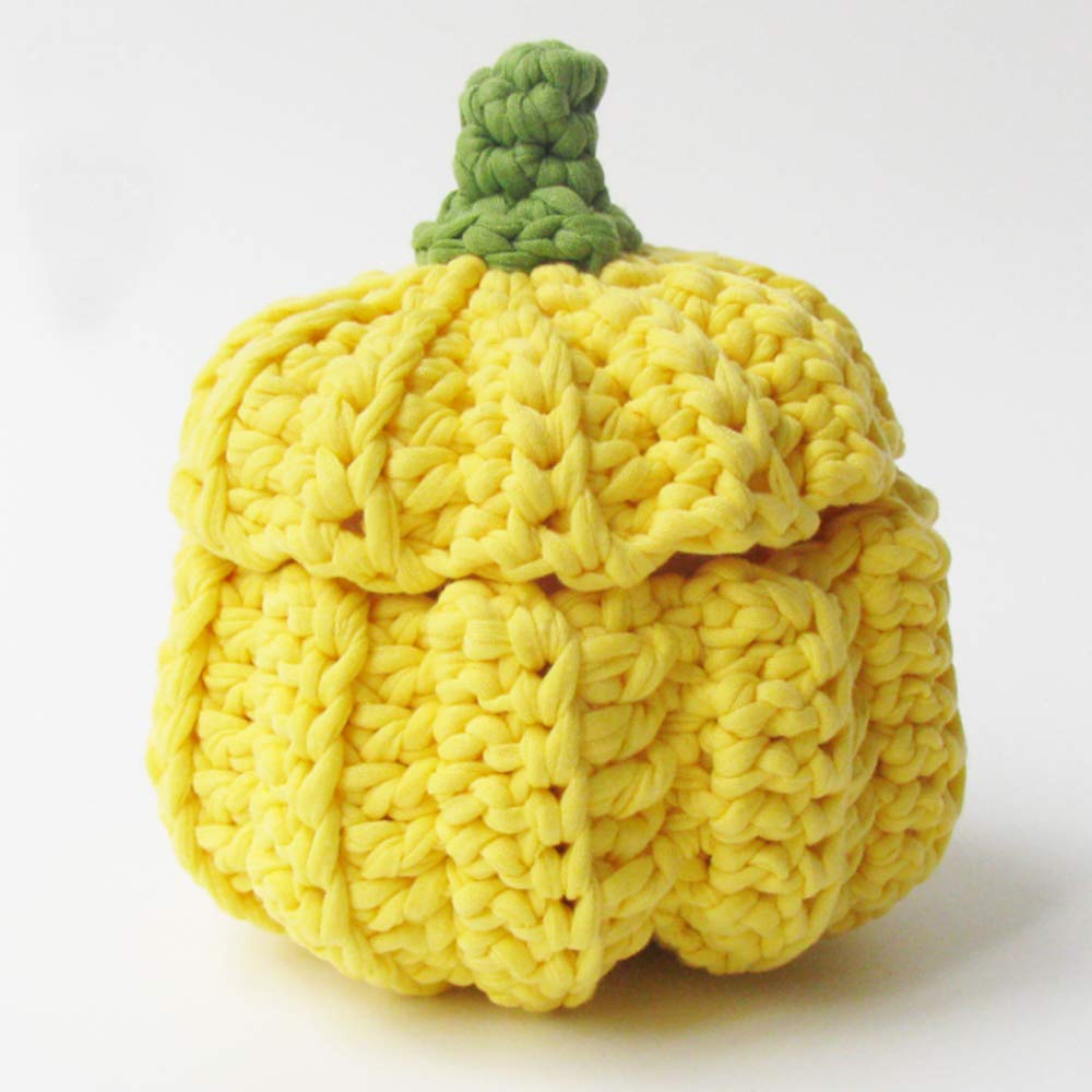 500g T-Shirt Yarn - Turmeric Crochet Ribbon Yarn for DIY Knitting, Fabric Art, Basket Making, Bags & Carpets - Elastic Cloth Yarn (Fettuccini/Zpagetti Style) - Perfect for Home Decor, Craft Projects & Upcycling Old T-Shirts