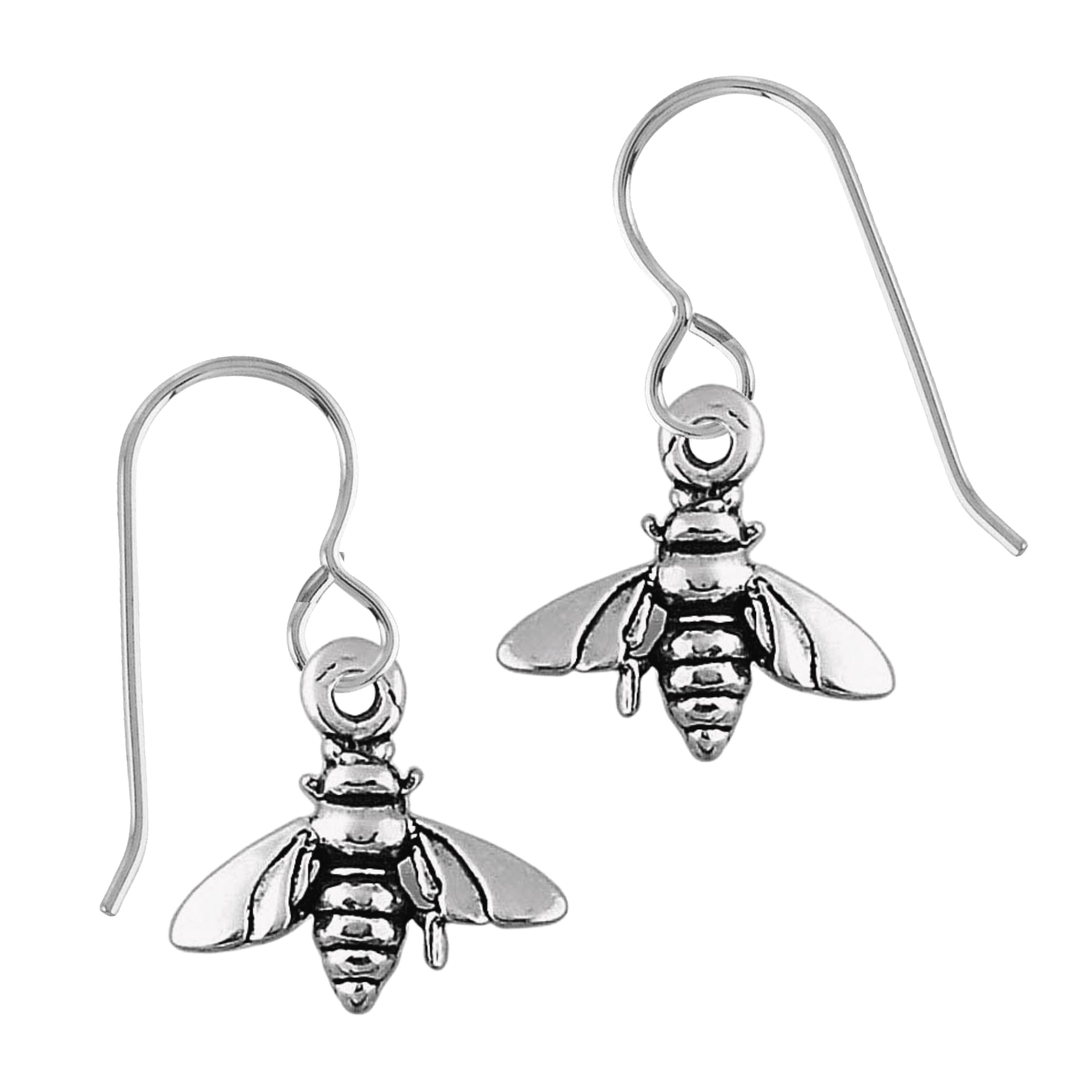 Bumblebee Dangle Earrings - Sterling Silver Fun Summer Jewelry for Women & Girls | Perfect for Beach Vacations, Outdoor Parties & Boho Fashion