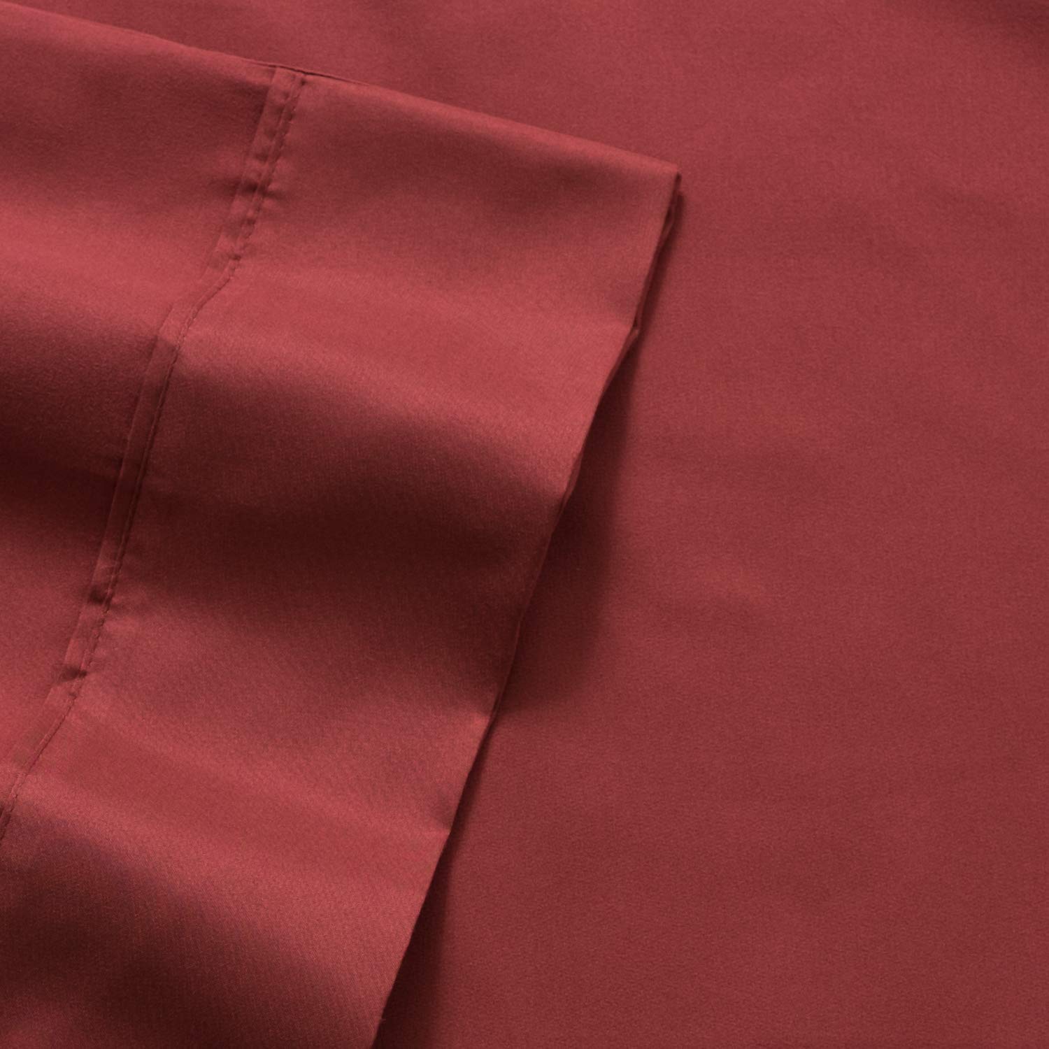 Premium 6-Piece 800 Thread Count Full XL Deep Pocket Sheet Set - 100% Long Staple Cotton, Ultra Soft & Breathable - Includes 2 Bonus Pillowcases (Burgundy) - Perfect for Guest Rooms, Dorms & Luxury Bedrooms