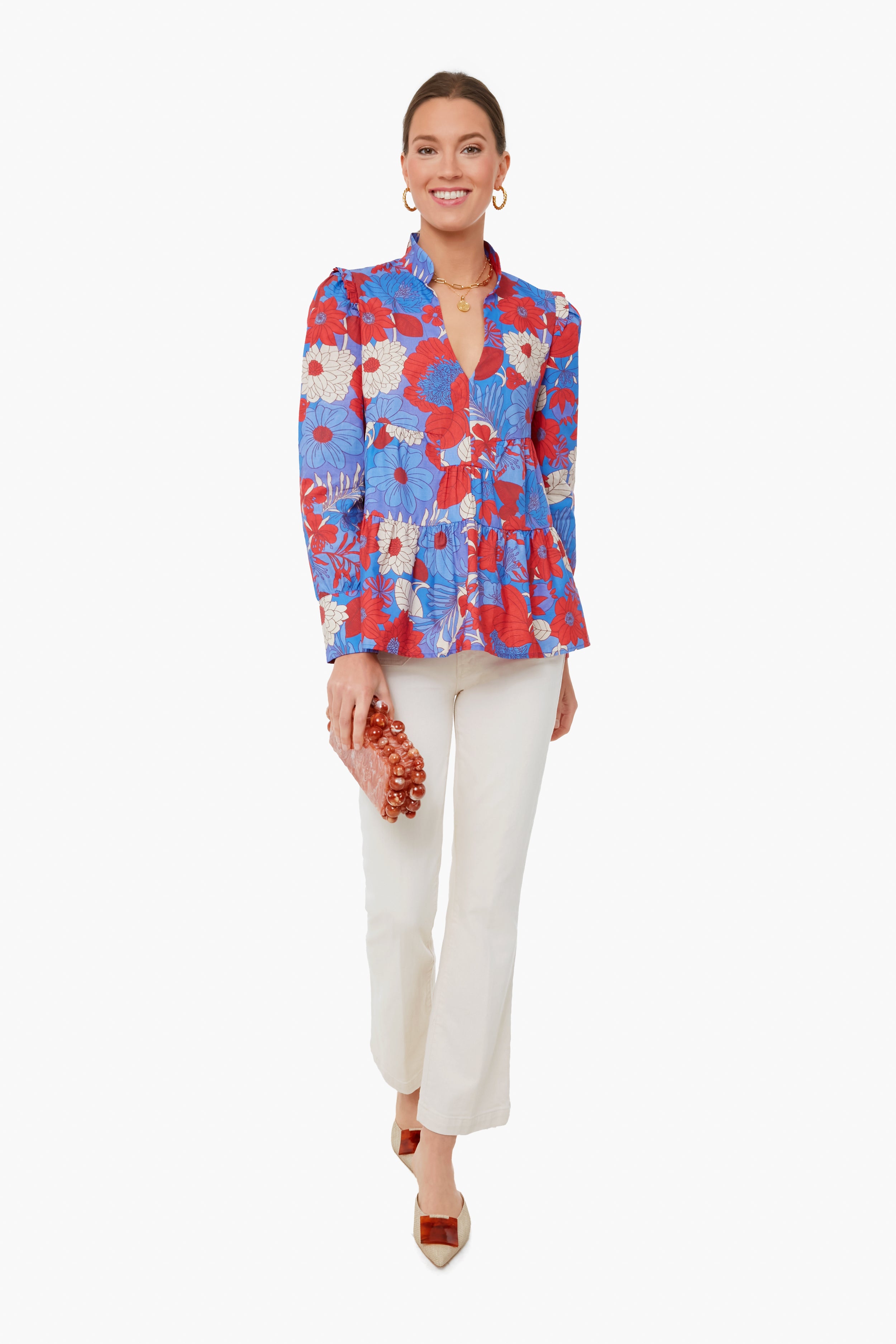 Blue Rhapsody Bristol Top - Stylish Women's Casual Blouse for Everyday Wear | Perfect for Office, Dating & Weekend Outfits