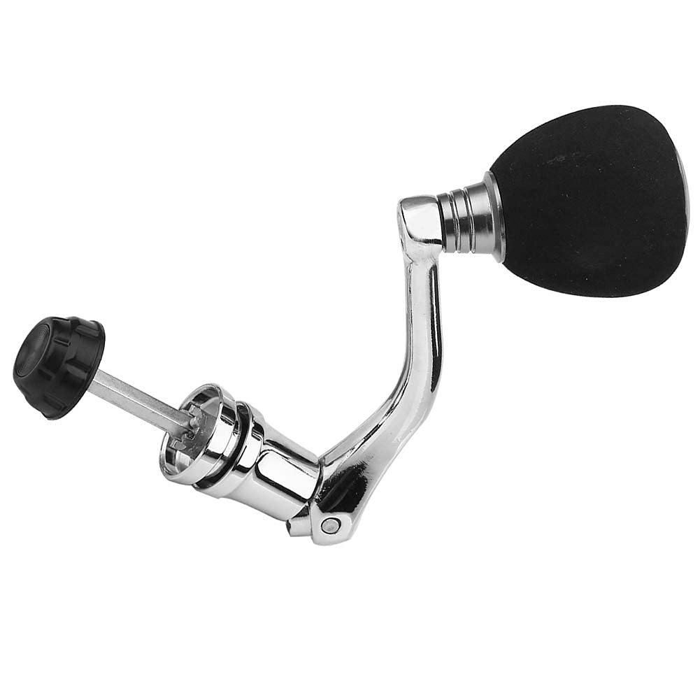 Metal Spinning Fishing Reel Handle Grip - Durable Reel Replacement Power Handle with Rotary Knob for Enhanced Fishing Control, Ideal for Saltwater and Freshwater Angling