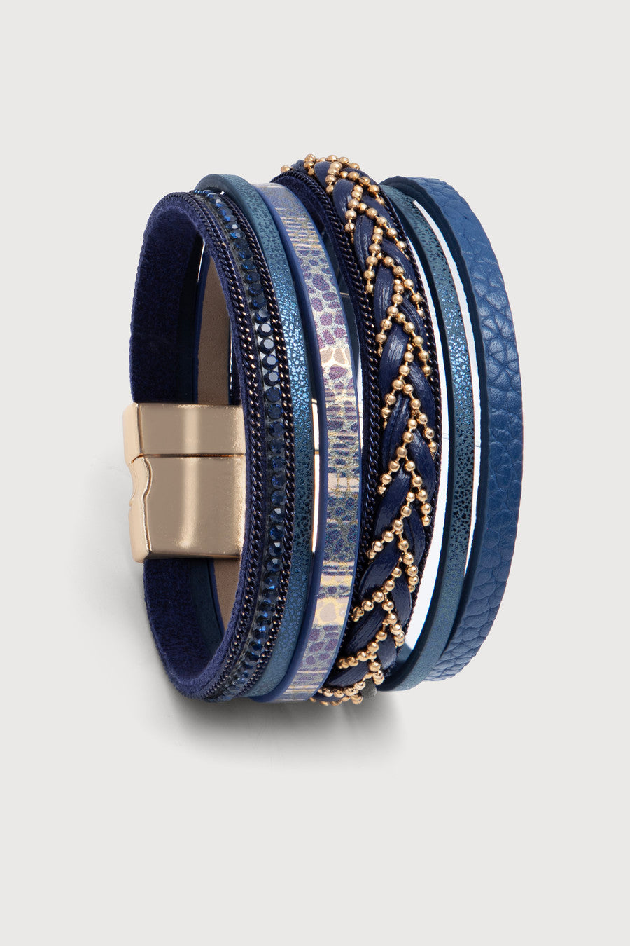 Braided Leather Multi Strand Bracelet for Women - Handmade Boho Style Adjustable Wrap Bracelet - Perfect for Casual Wear, Festivals, and Gift Giving
