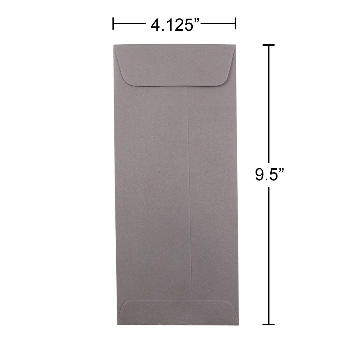 JAM PAPER #10 Business Envelopes Premium Quality - 4 1/8 x 9 1/2 Inches - Dark Grey - Bulk Pack of 500 - Perfect for Mailing, Office Correspondence & Legal Documents