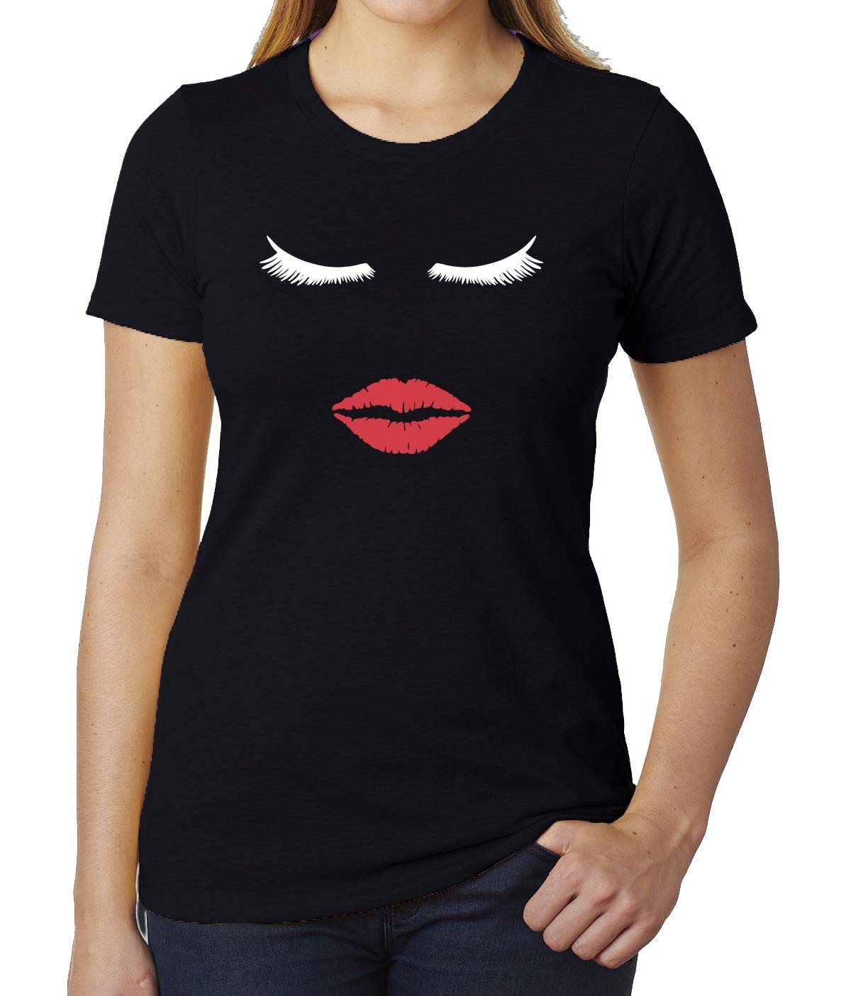 Cool Feminist T-Shirts for Women - Mato & Hash Lips & Lashes Graphic Tees - Perfect for Casual Wear, Protests & Everyday Empowerment
