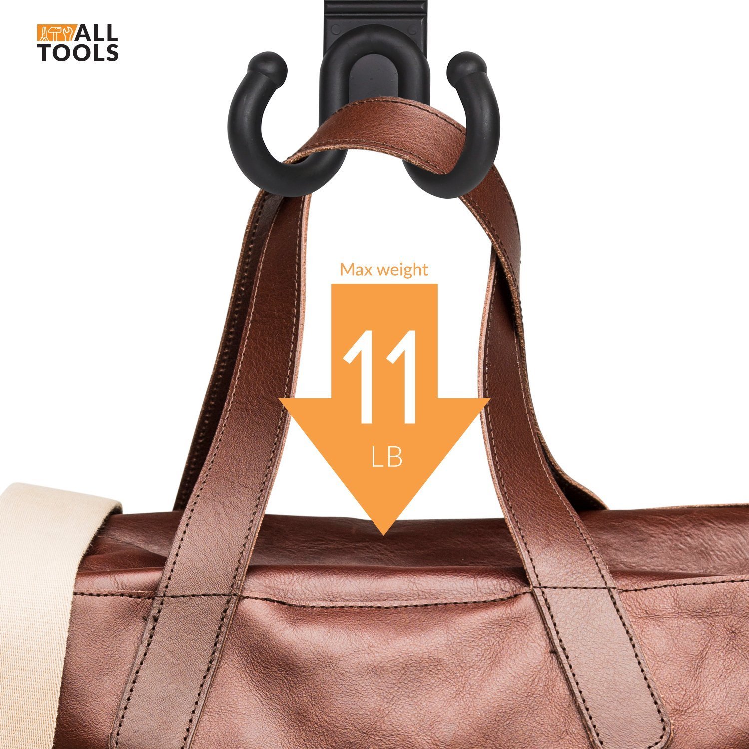 Universal Car SUV Seat Headrest Hooks - Heavy Duty Backseat Hanger Organizer for Purse, Grocery Bags, Handbags & Coats - Vehicle Storage Accessories for Men & Women - Perfect for Road Trips, Shopping & Daily Commute