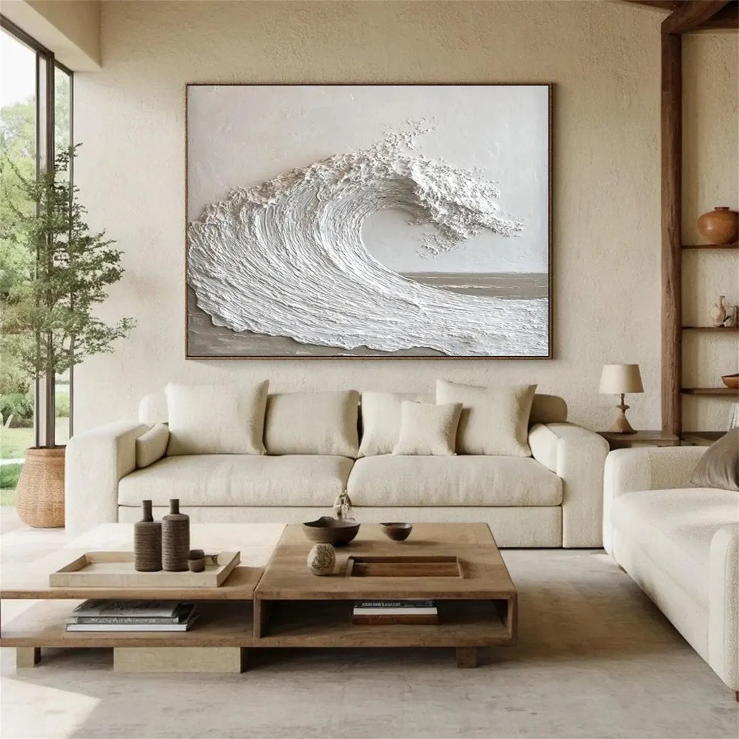 Ocean And Sky Painting #OS 216 - Stunning Seascape Wall Art for Home & Office Decor - Perfect for Living Room, Bedroom or Beach House