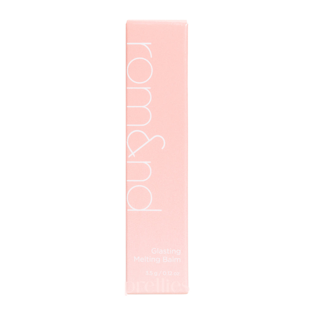 Rom&nd Glasting Melting Balm (08 Coralia) 3.5g - Hydrating Tinted Lip Balm with Shine | Perfect for Daily Moisture & Natural Makeup Look