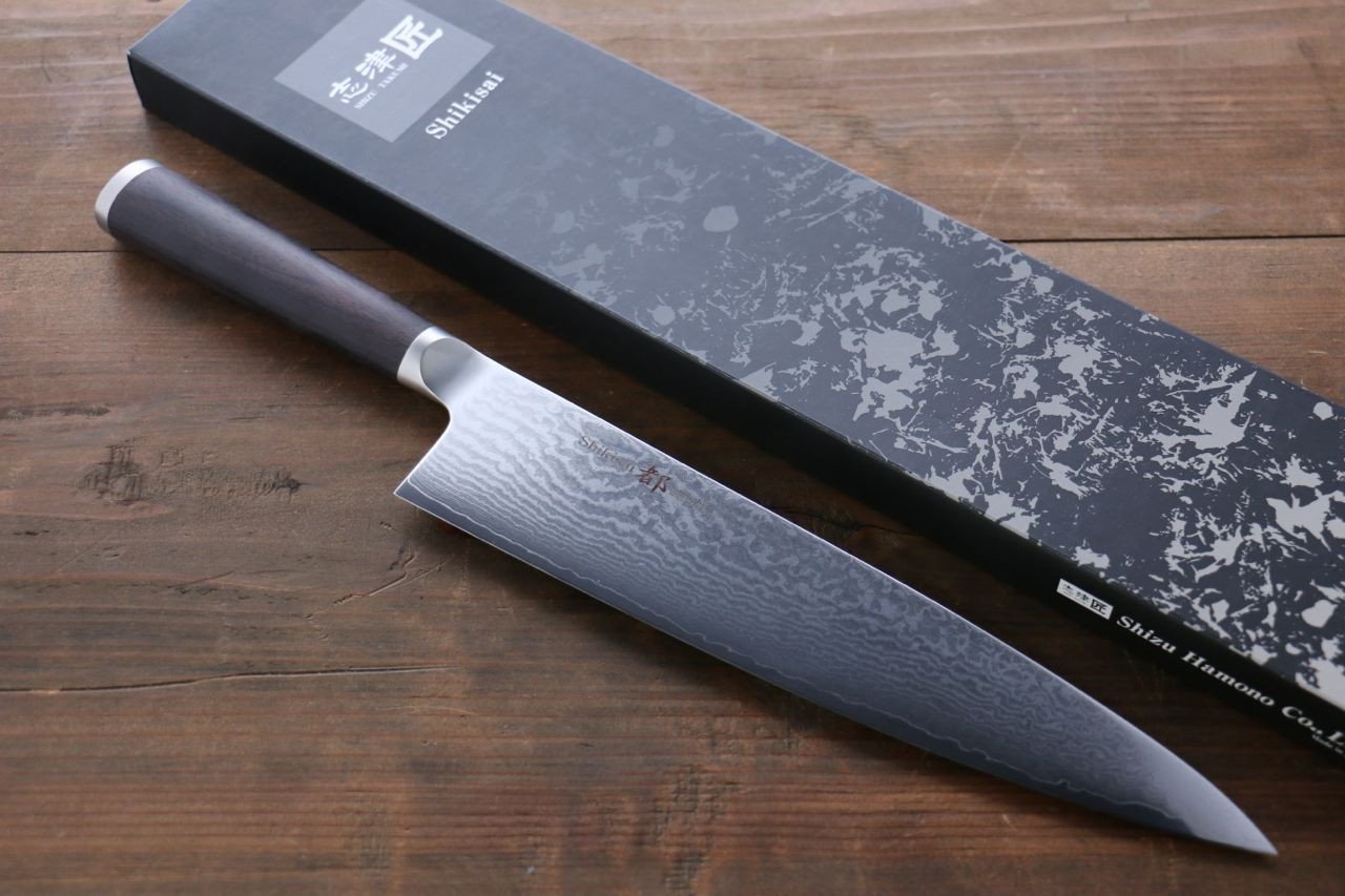 Premium Miyako AUS8 33-Layer Damascus Gyuto Chef Knife 240mm - High Carbon Stainless Steel Japanese Kitchen Knife for Professional Chefs & Home Cooking - Perfect for Slicing, Dicing & Meat Cutting